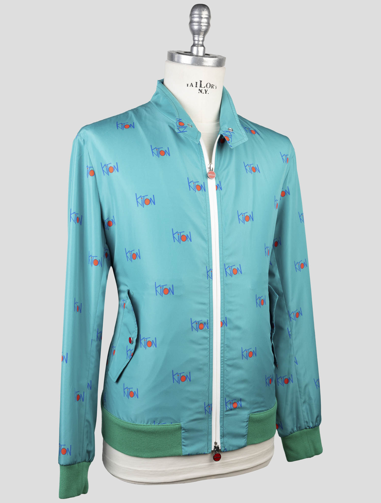 Kiton Light Green Pl Coat
