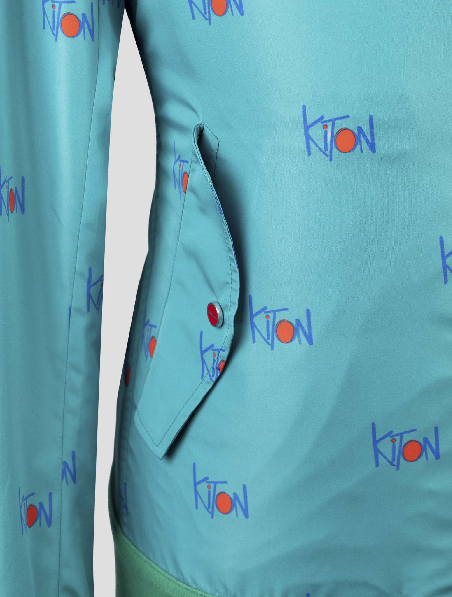 Kiton Light Green Pl Coat