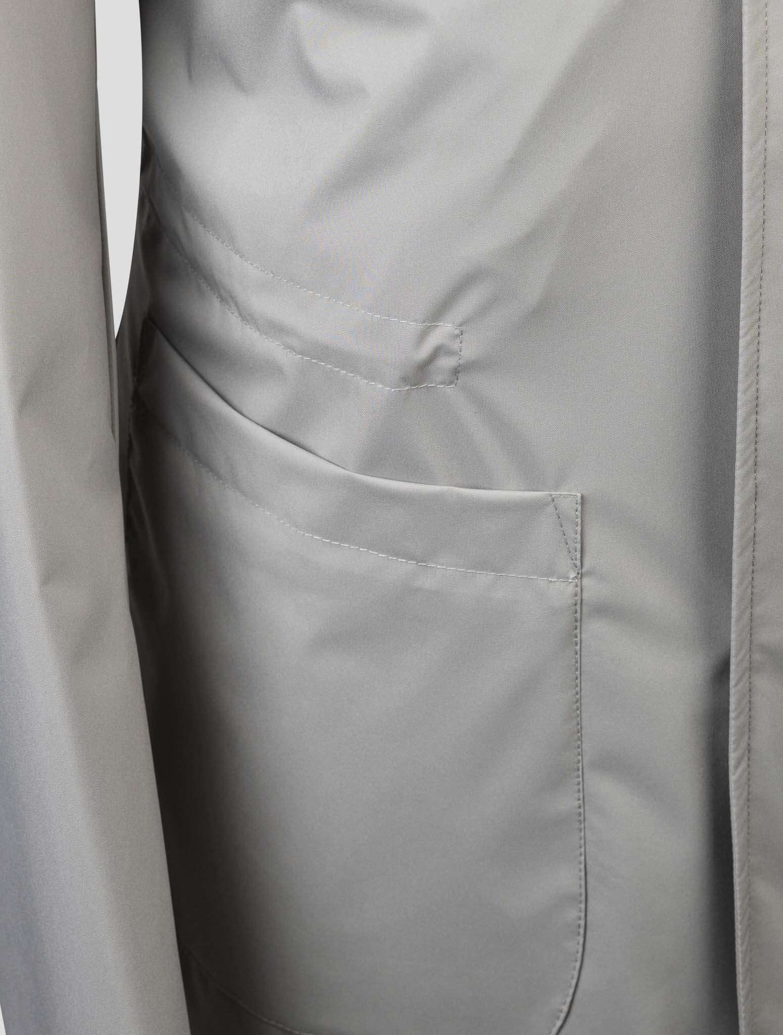 Kiton Gray Pl Pu Coat