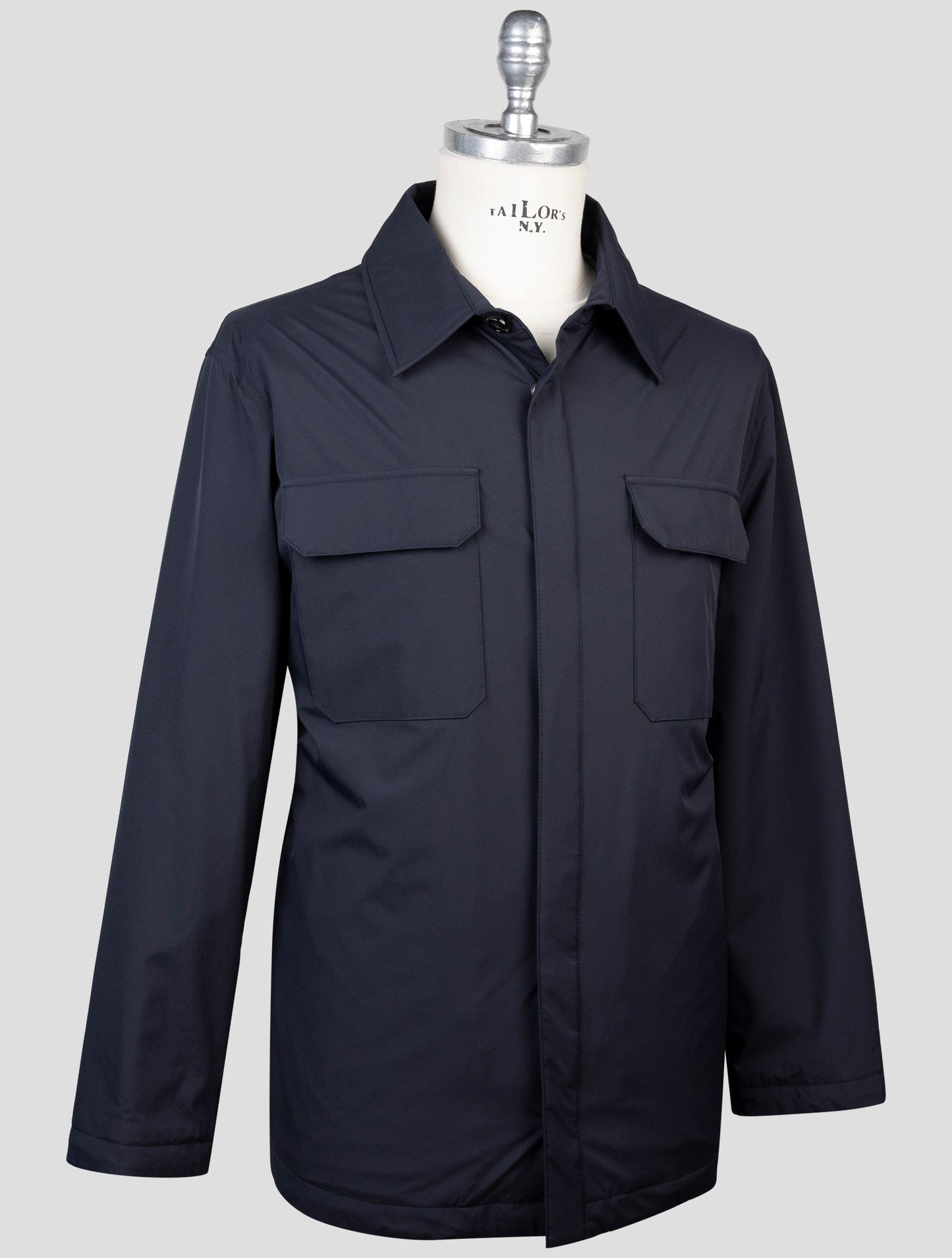 Kiton Blue Pl Coat