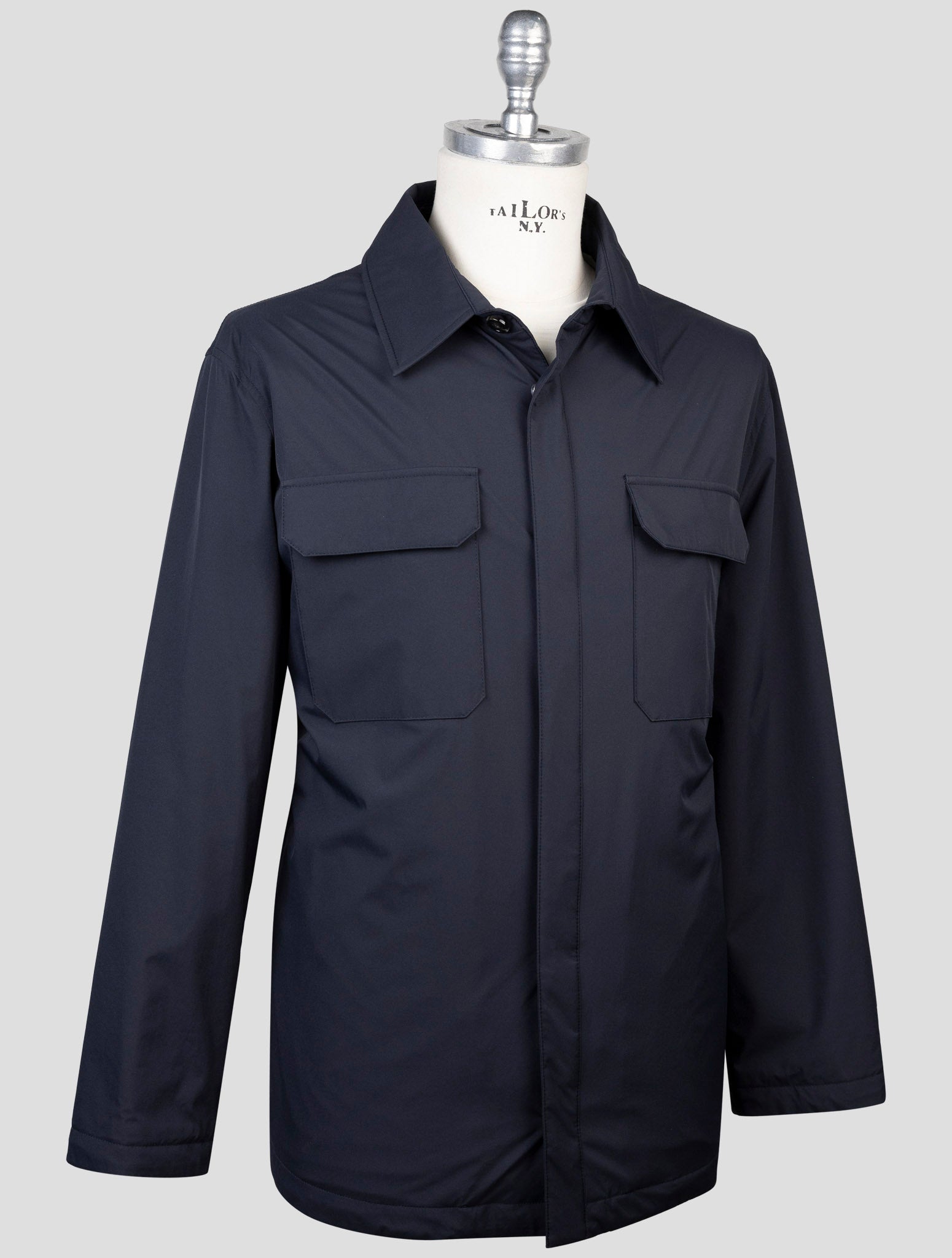 Kiton Blue Pl Coat