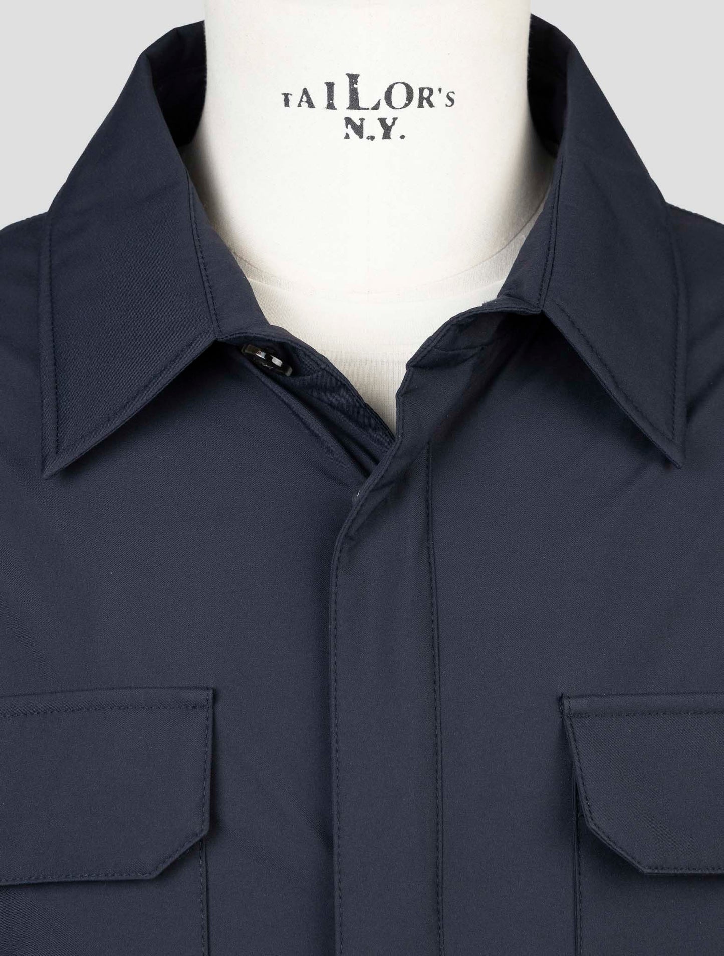Kiton Blue Pl Coat