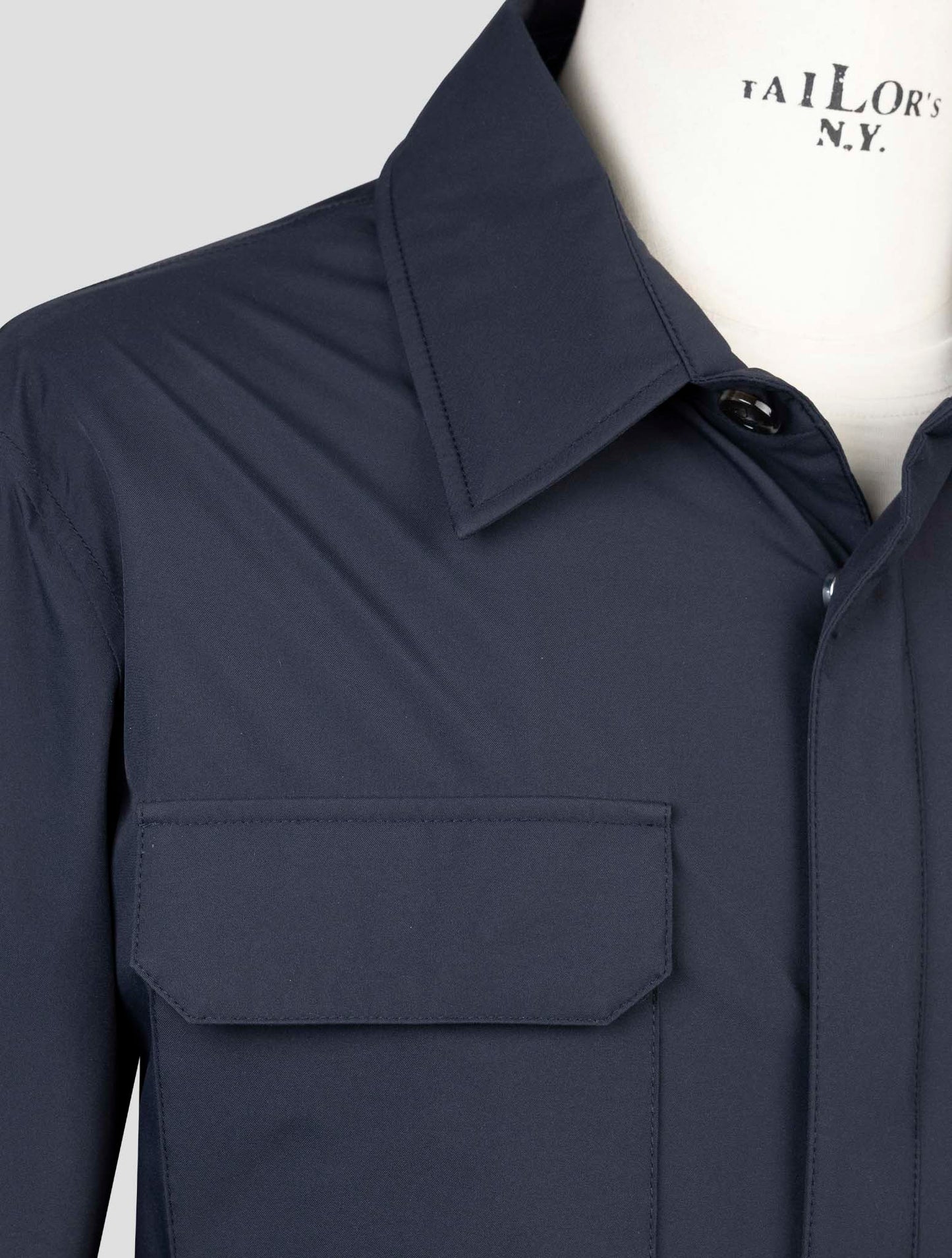 Kiton Blue Pl Coat