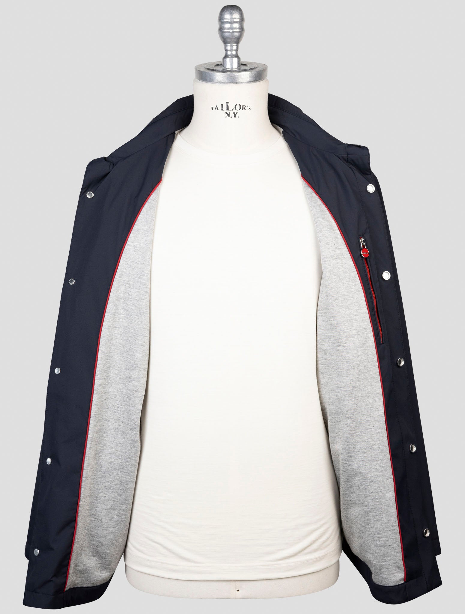 Kiton Blue Pl Coat
