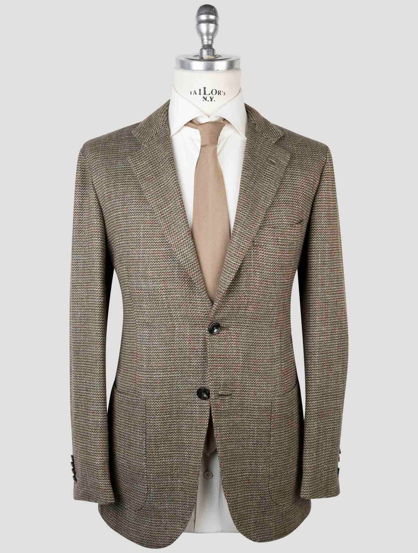 Kiton Multicolor Cashmere Virgin Wool Silk Linen Blazer