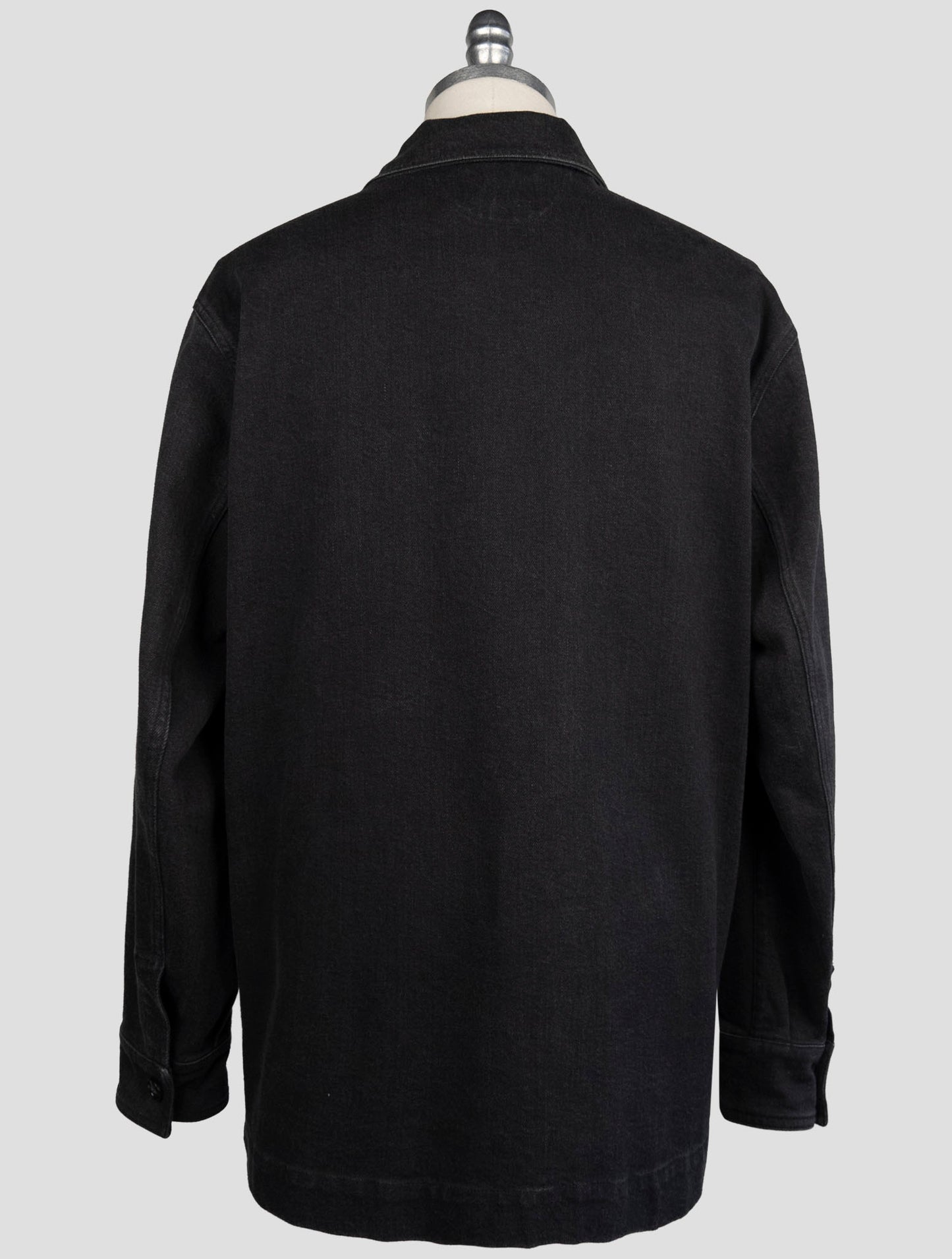 Kiton Black Cotton Ea Coat