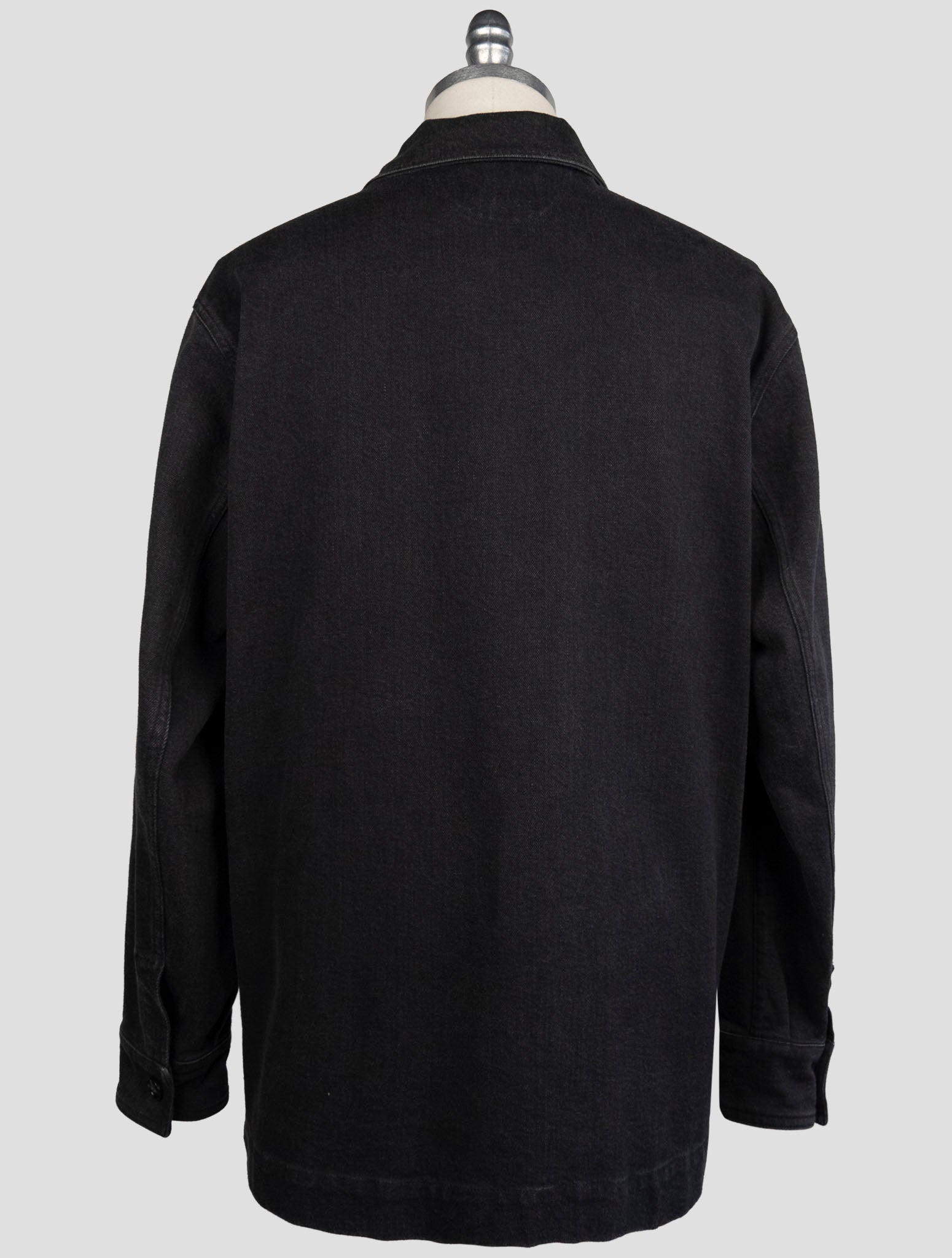 Kiton Black Cotton Ea Coat