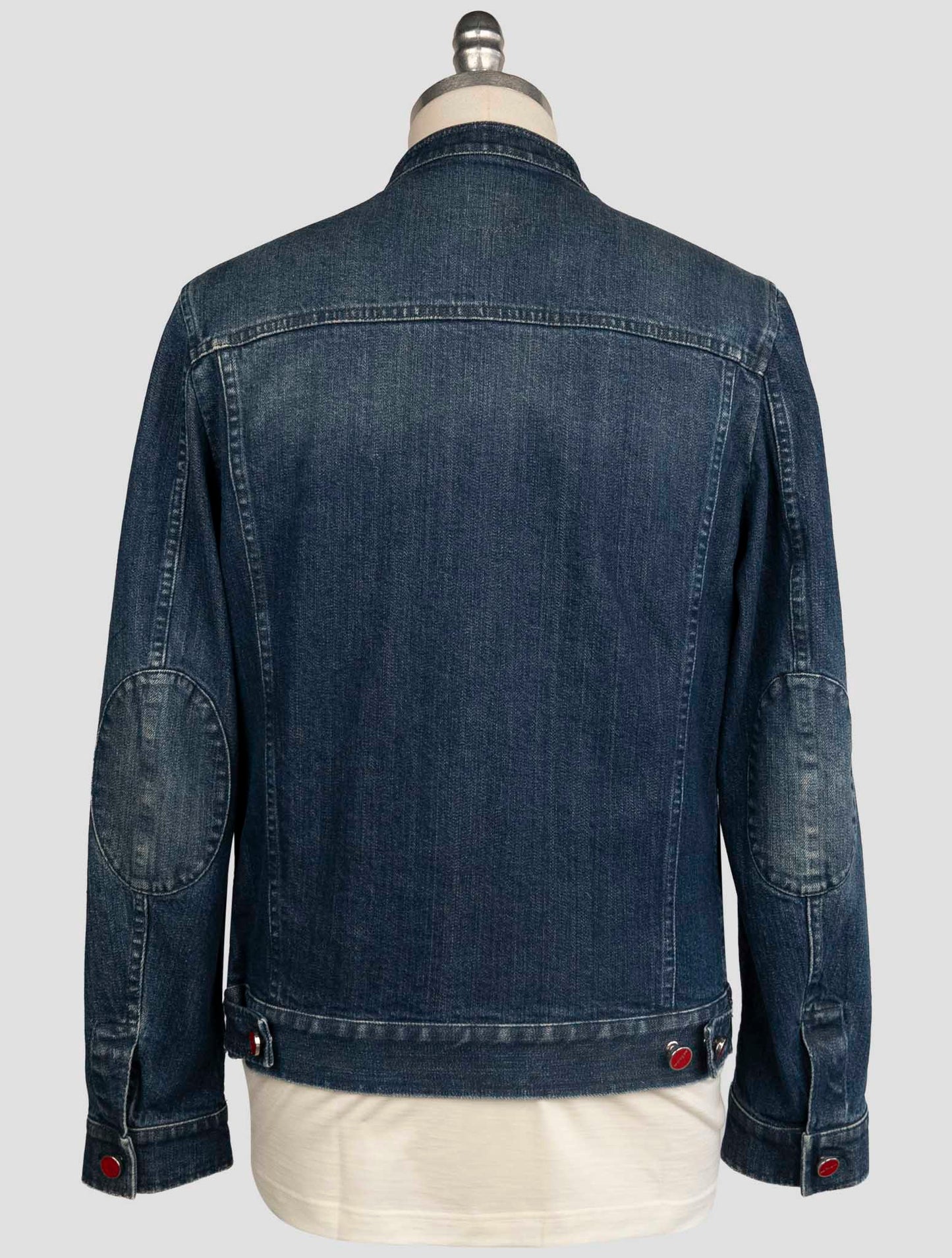 Kiton Blue Cotton Ea Coat