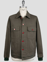 Kiton Green Cotton Ea Coat