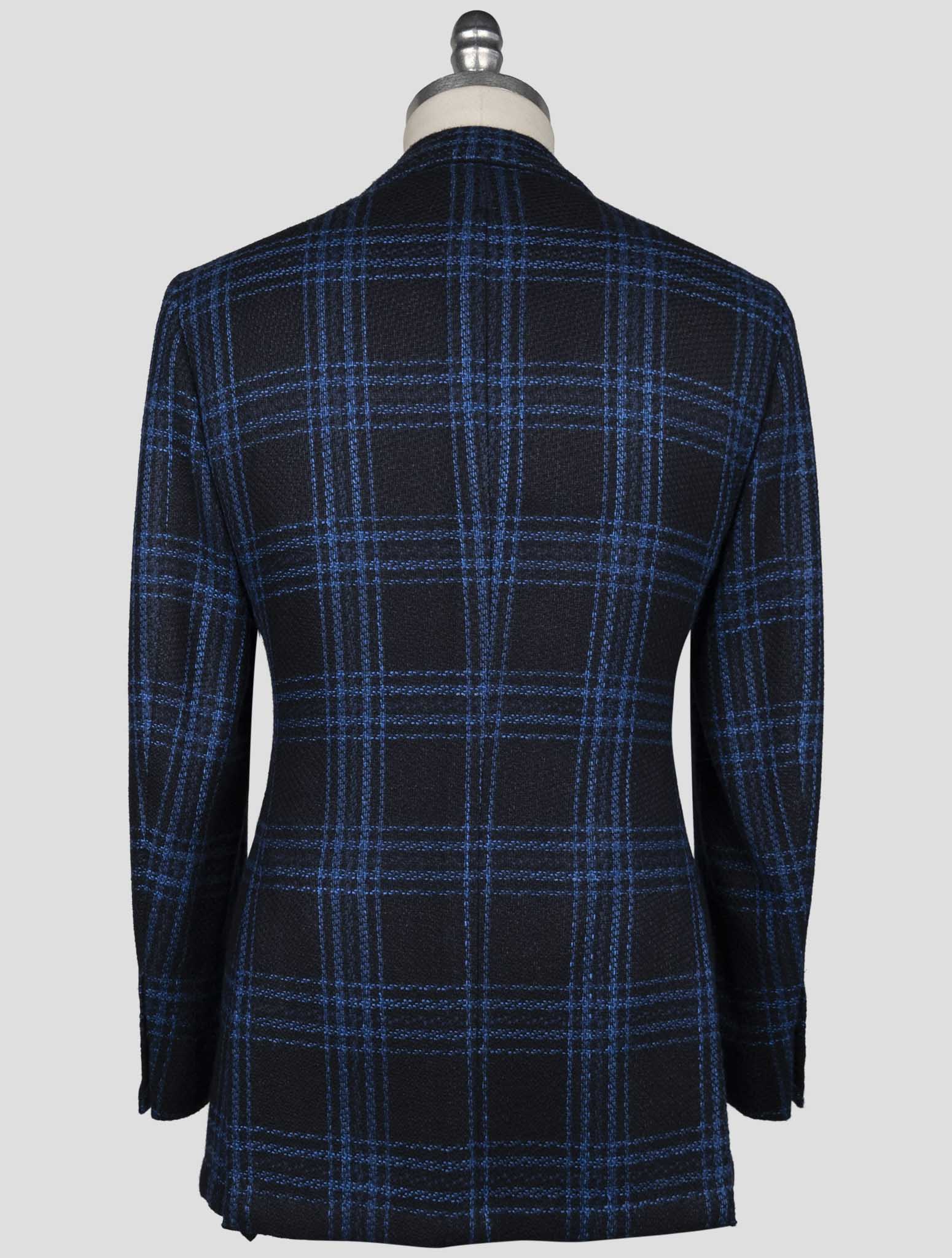 Kiton Blue Cashmere Silk Blazer