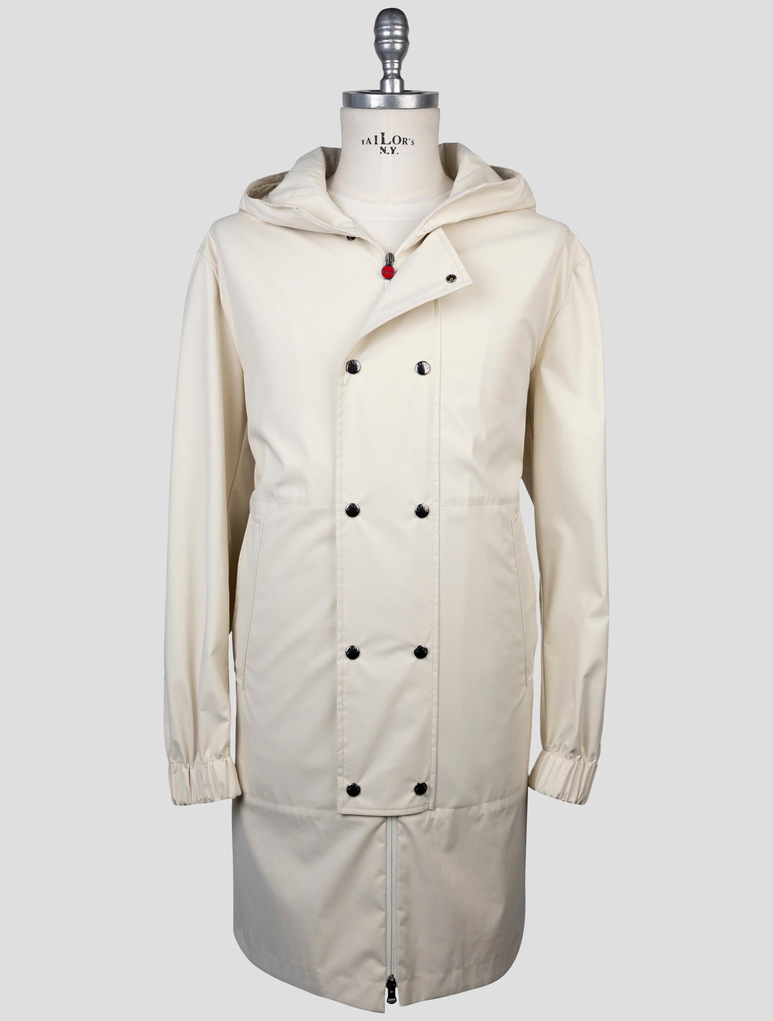 Kiton White Overcoat