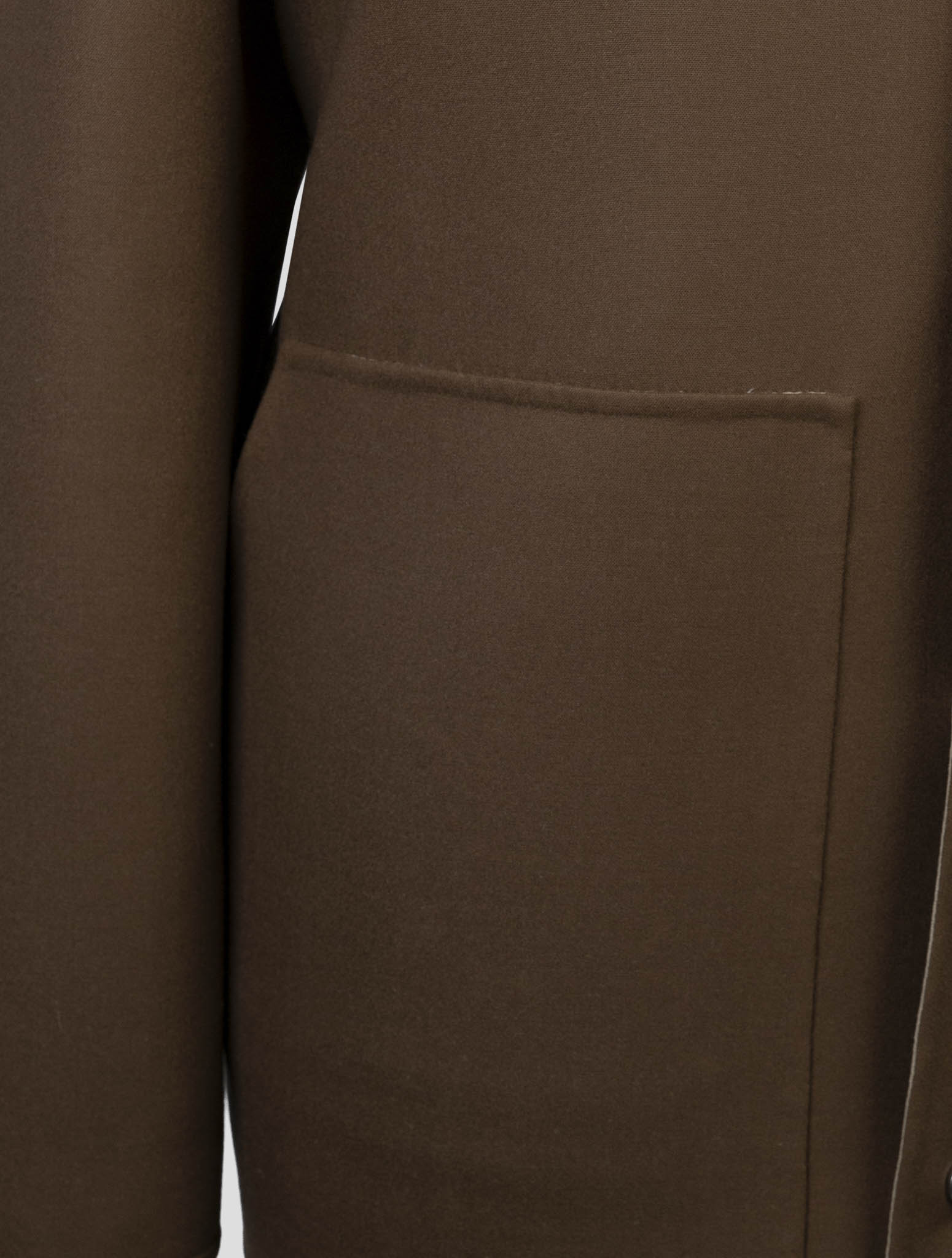 Kiton Brown Wool Ea Overcoat