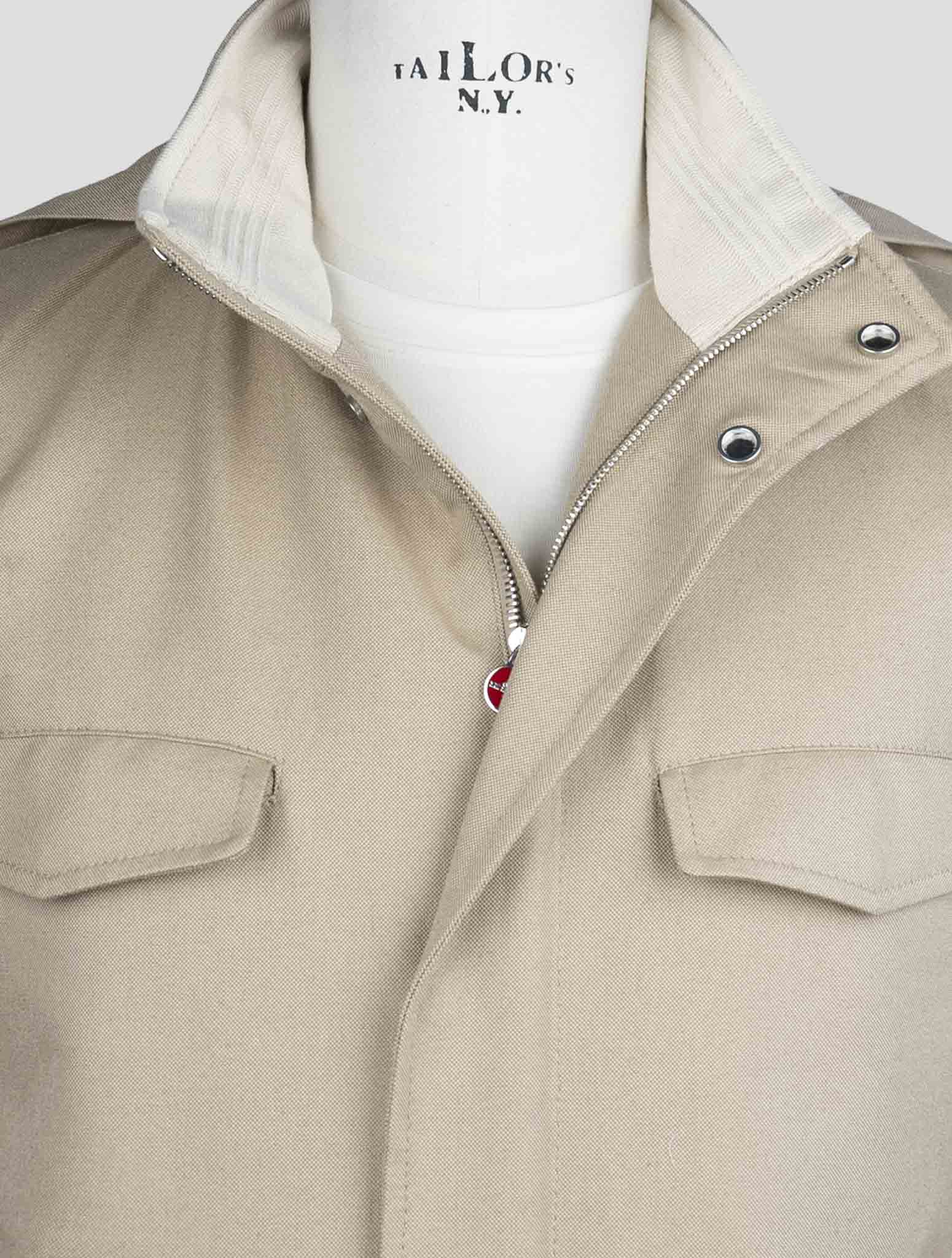 Kiton Beige Cotton Coat