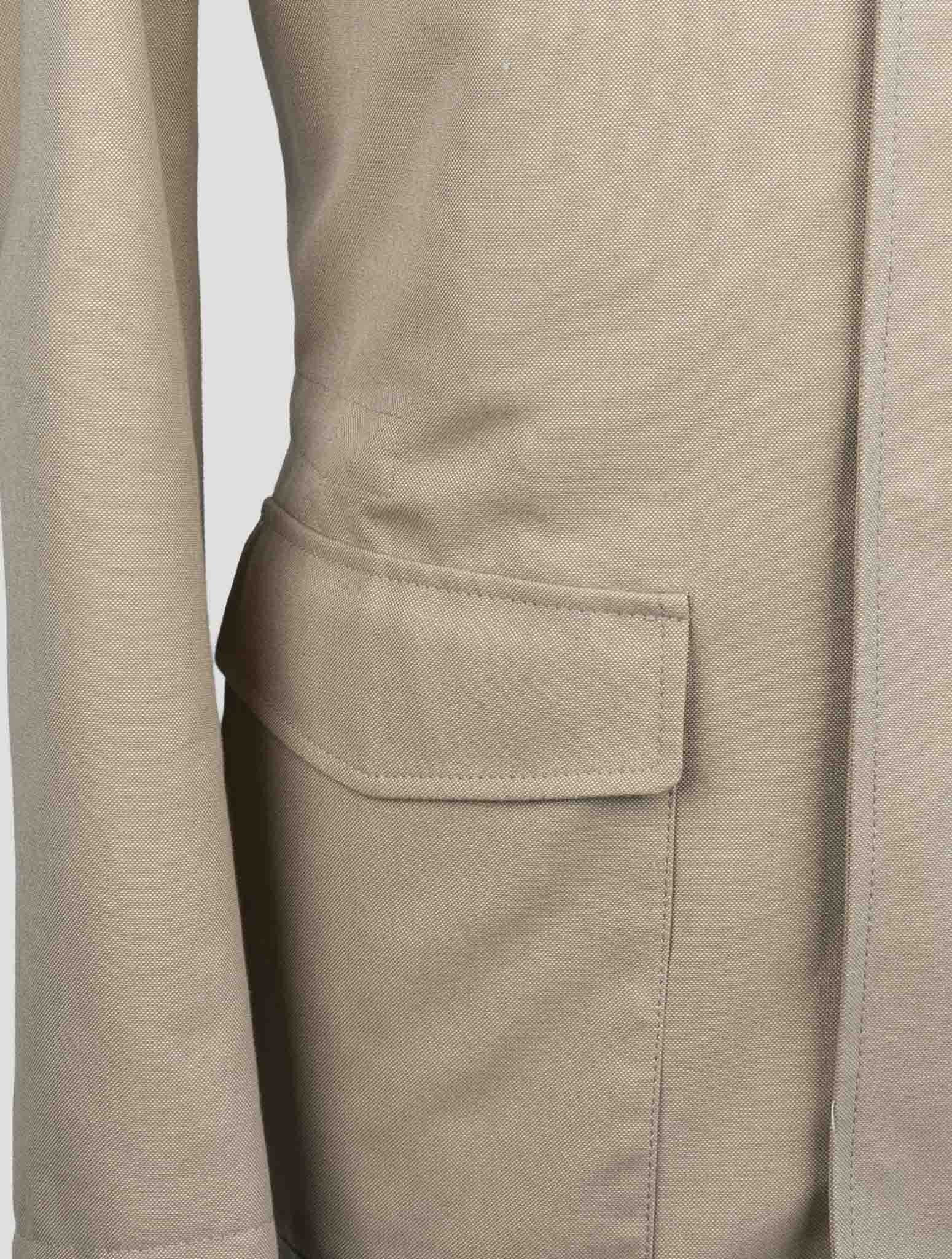 Kiton Beige Cotton Coat