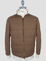 Kiton Brown Wool Cashmere Pa Coat