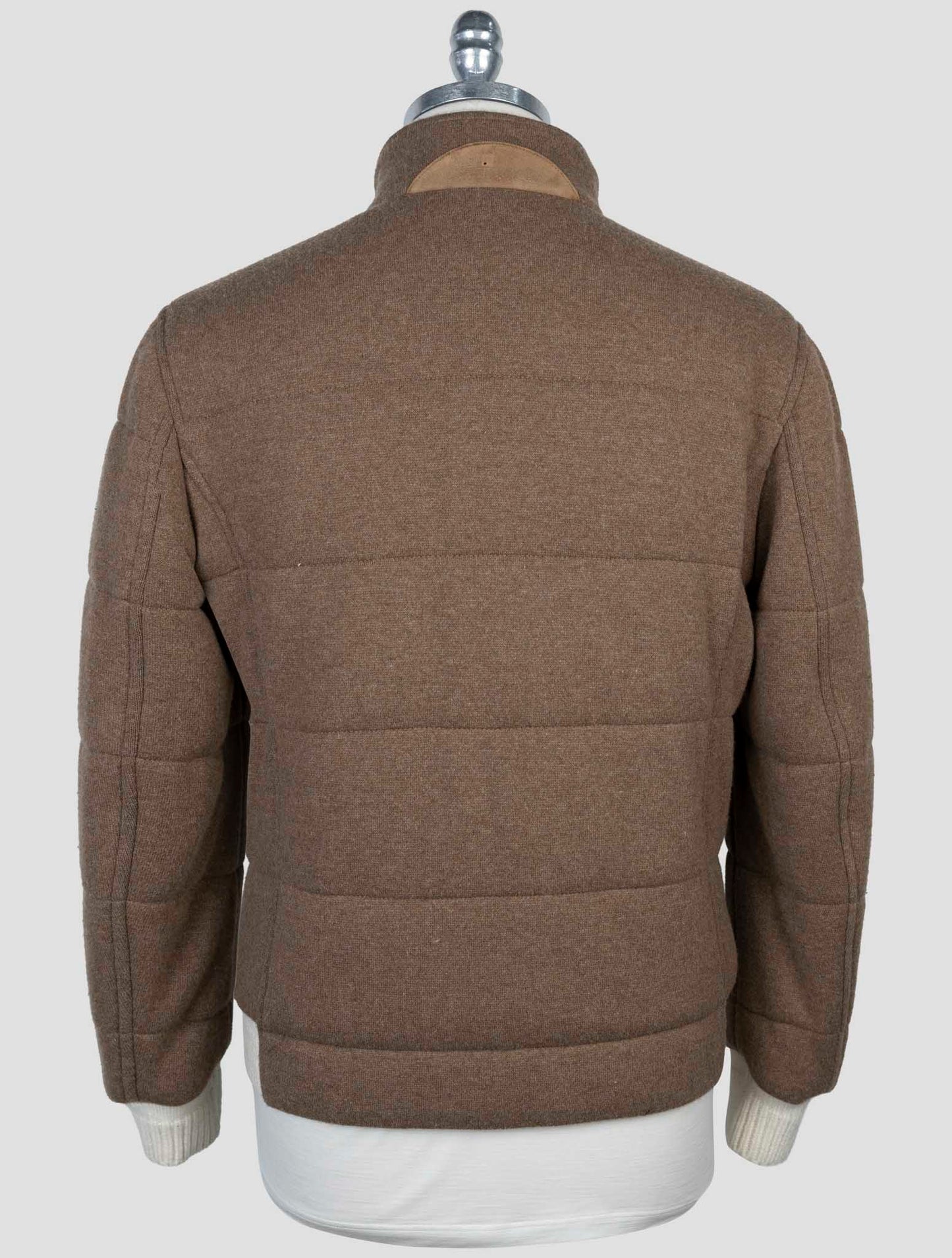 Kiton Brown Wool Cashmere Pa Coat