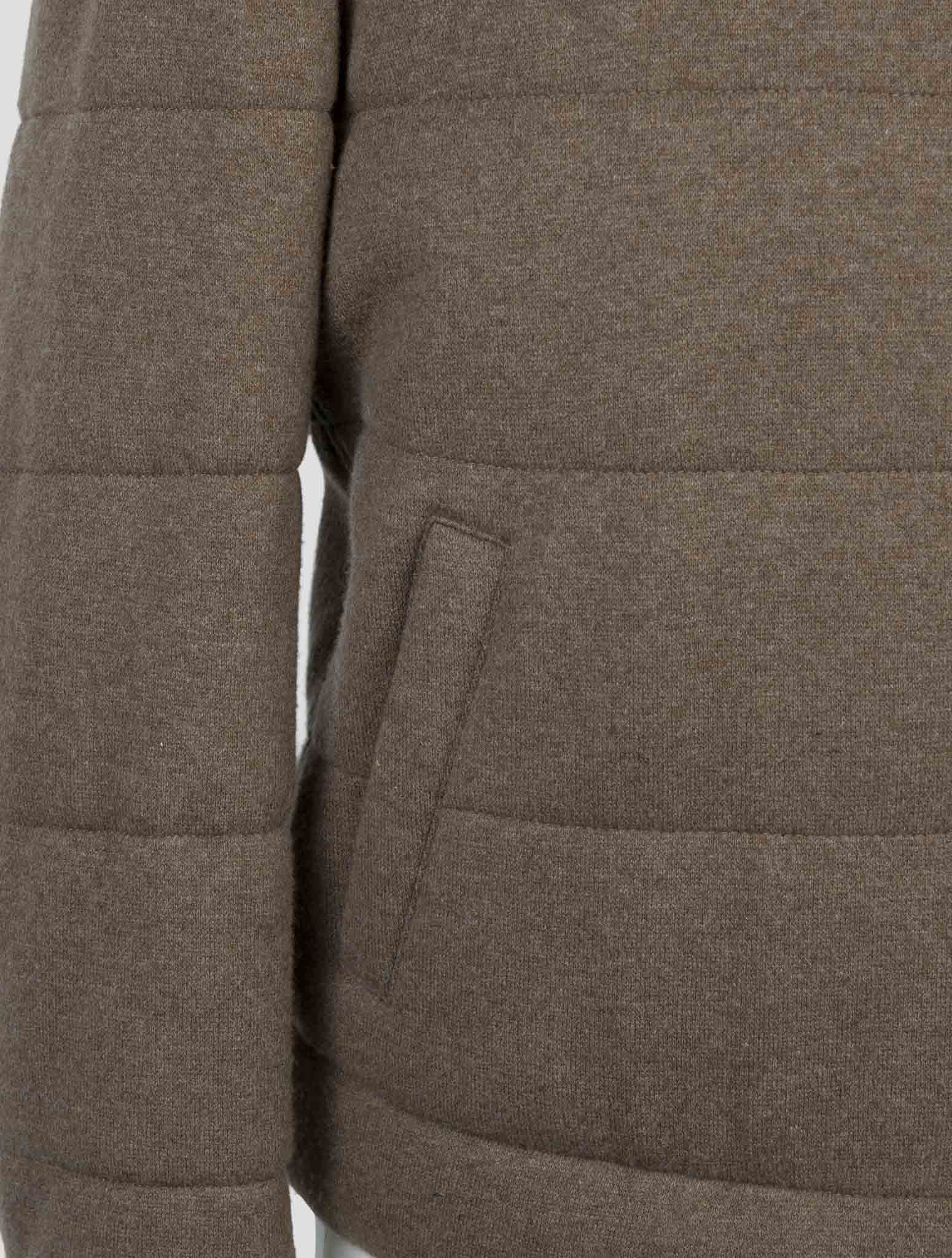 Kiton Brown Wool Cashmere Pa Coat