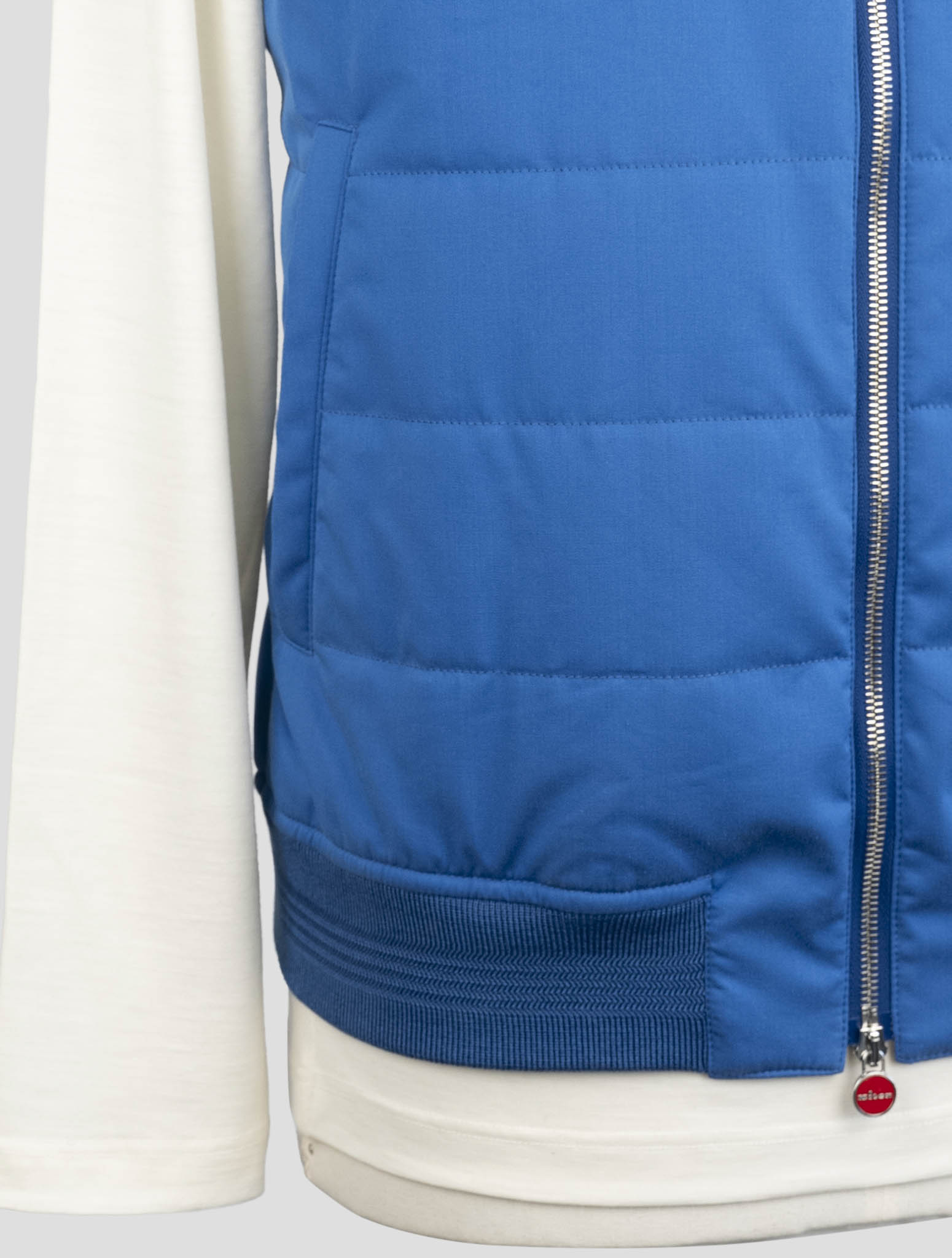 Kiton Blue Cotton Wool Gilet