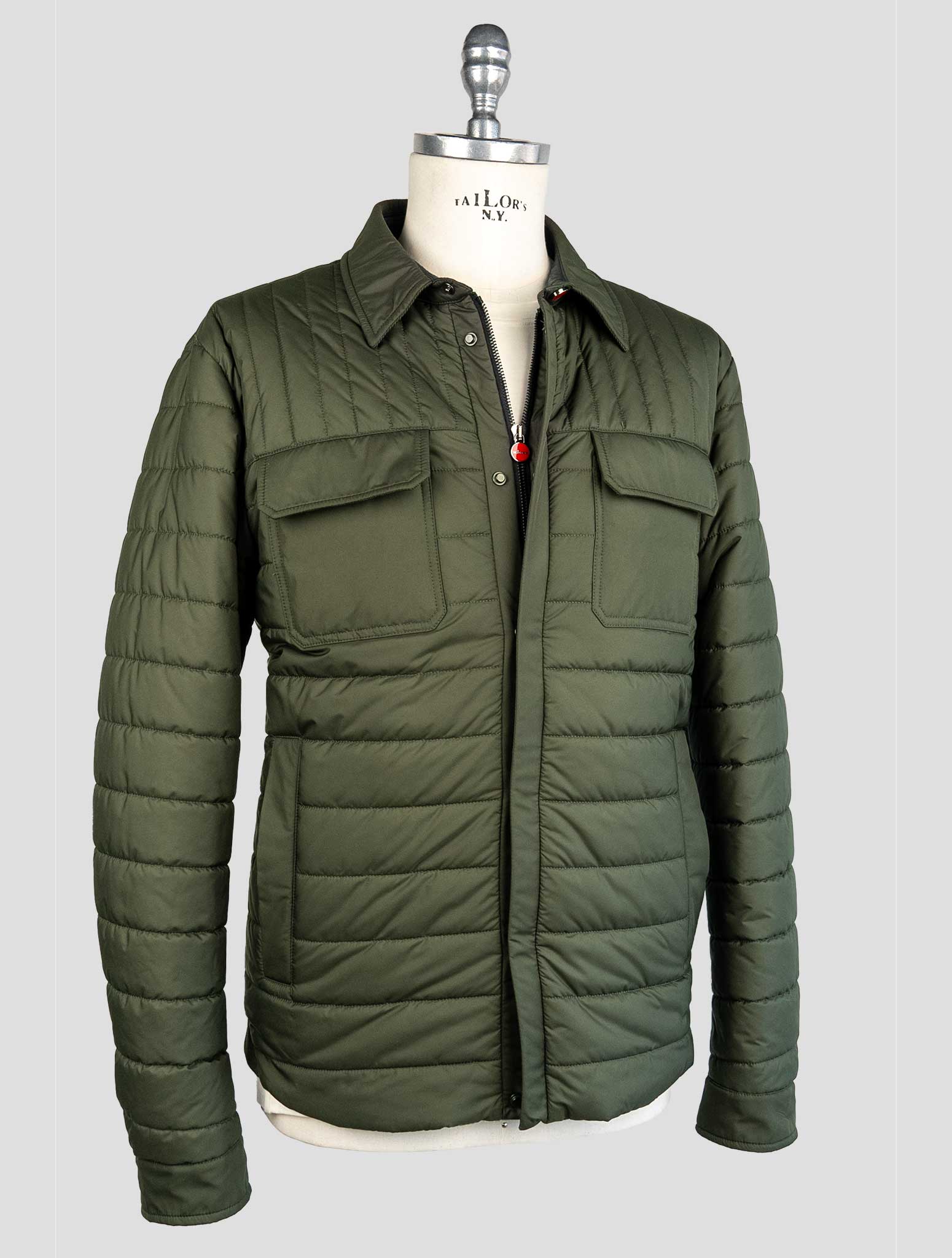 Kiton Green Pl Coat