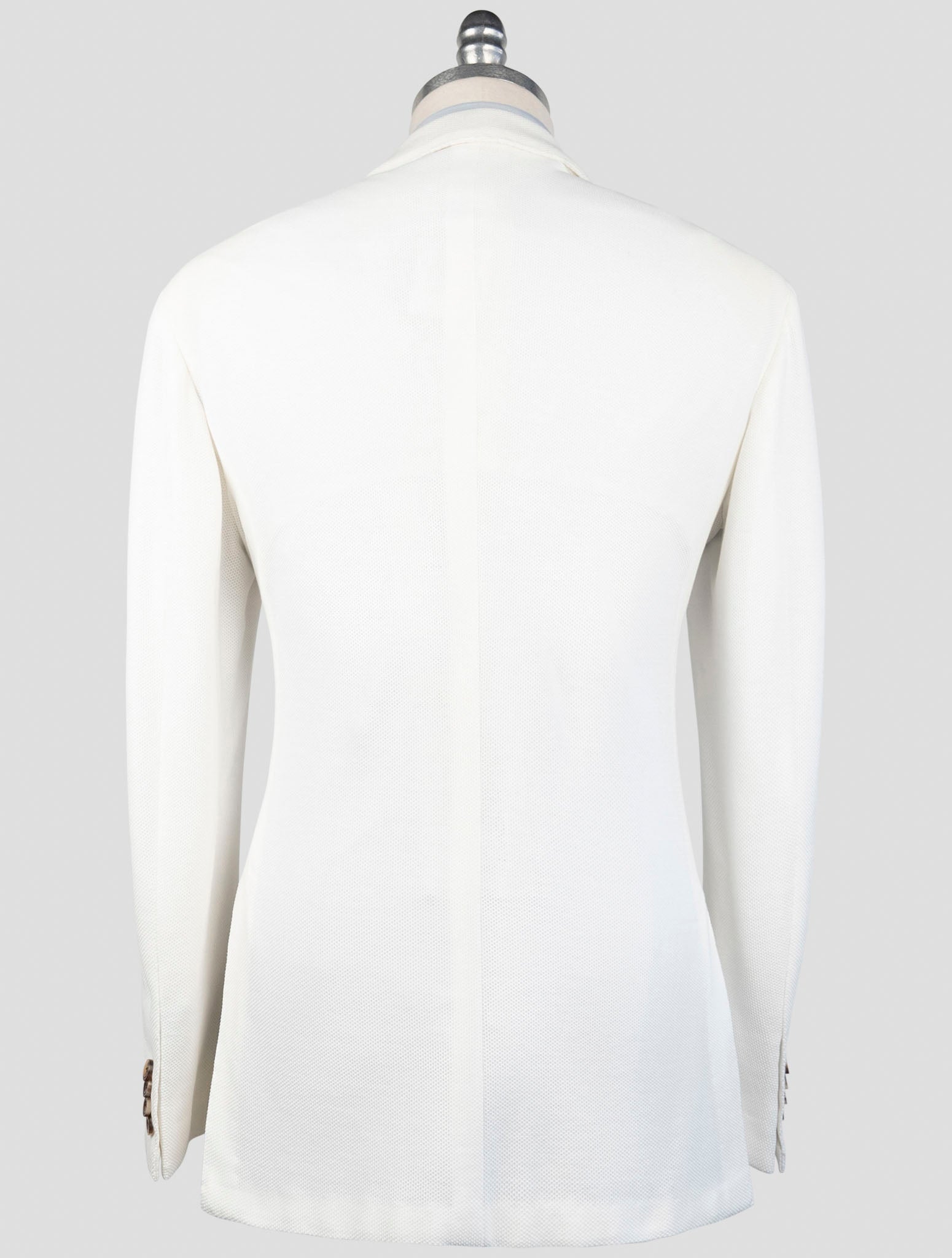 Kiton White Cotton Blazer