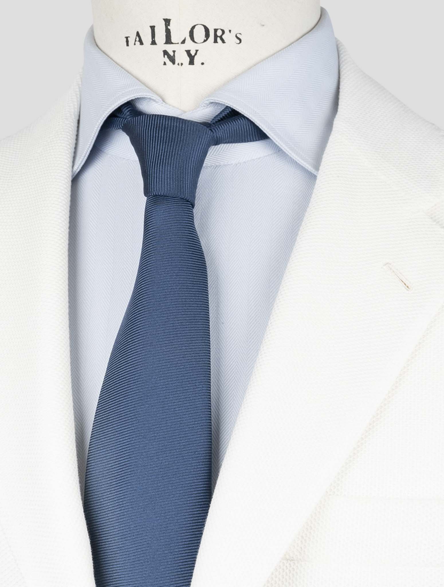 Kiton White Cotton Blazer