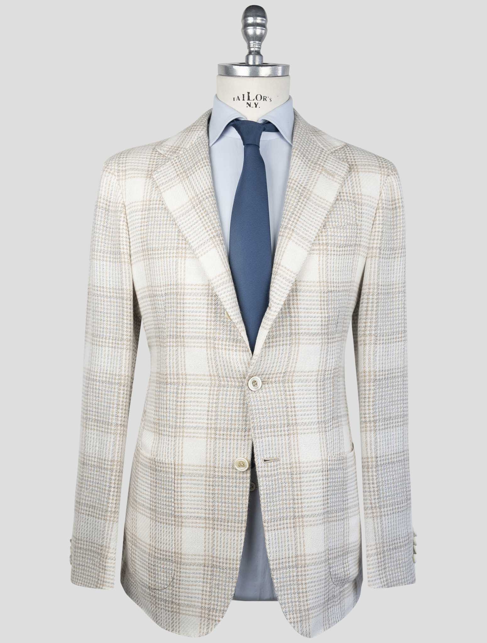Kiton Multicolor Cashmere Linen Blazer