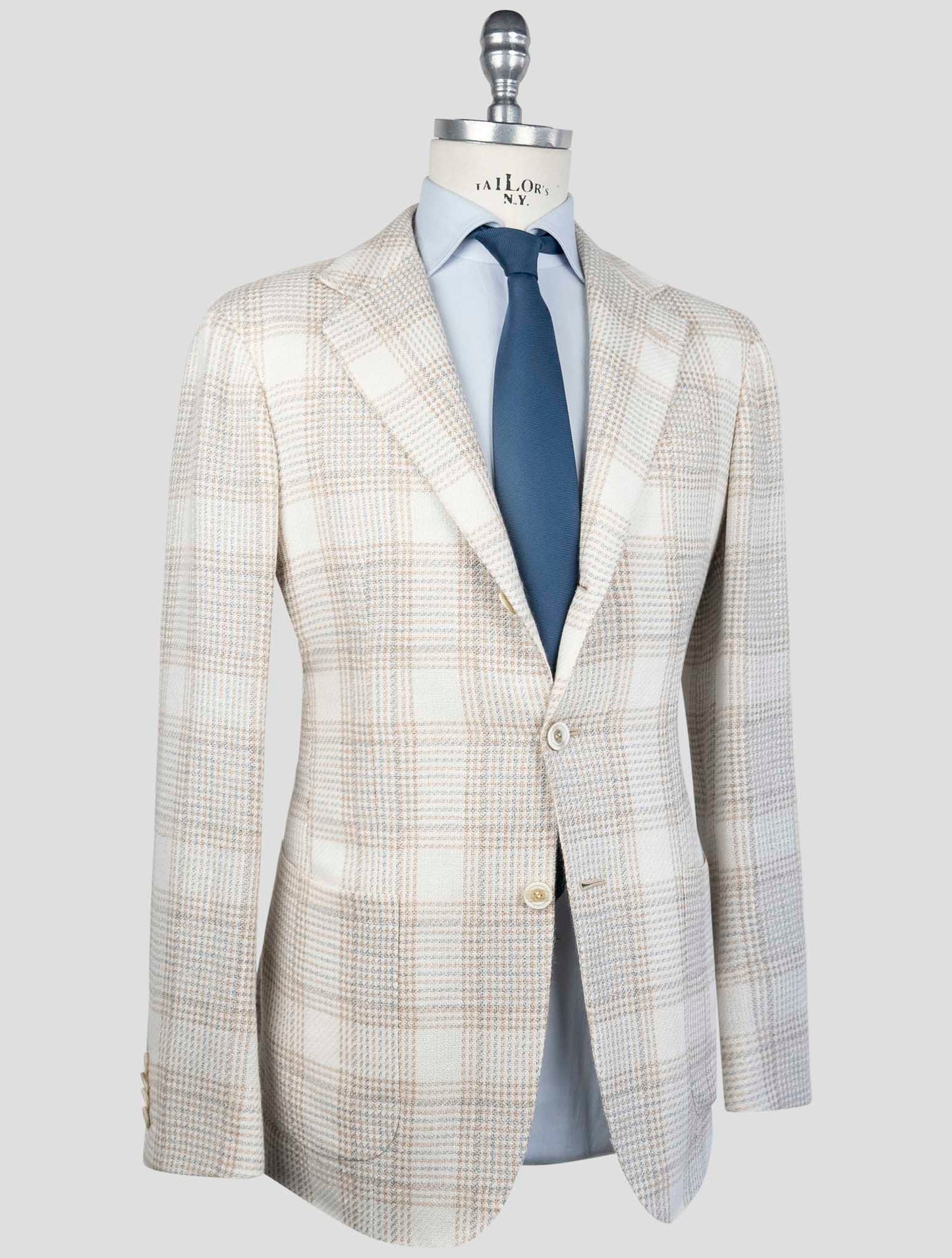 Kiton Multicolor Cashmere Linen Blazer