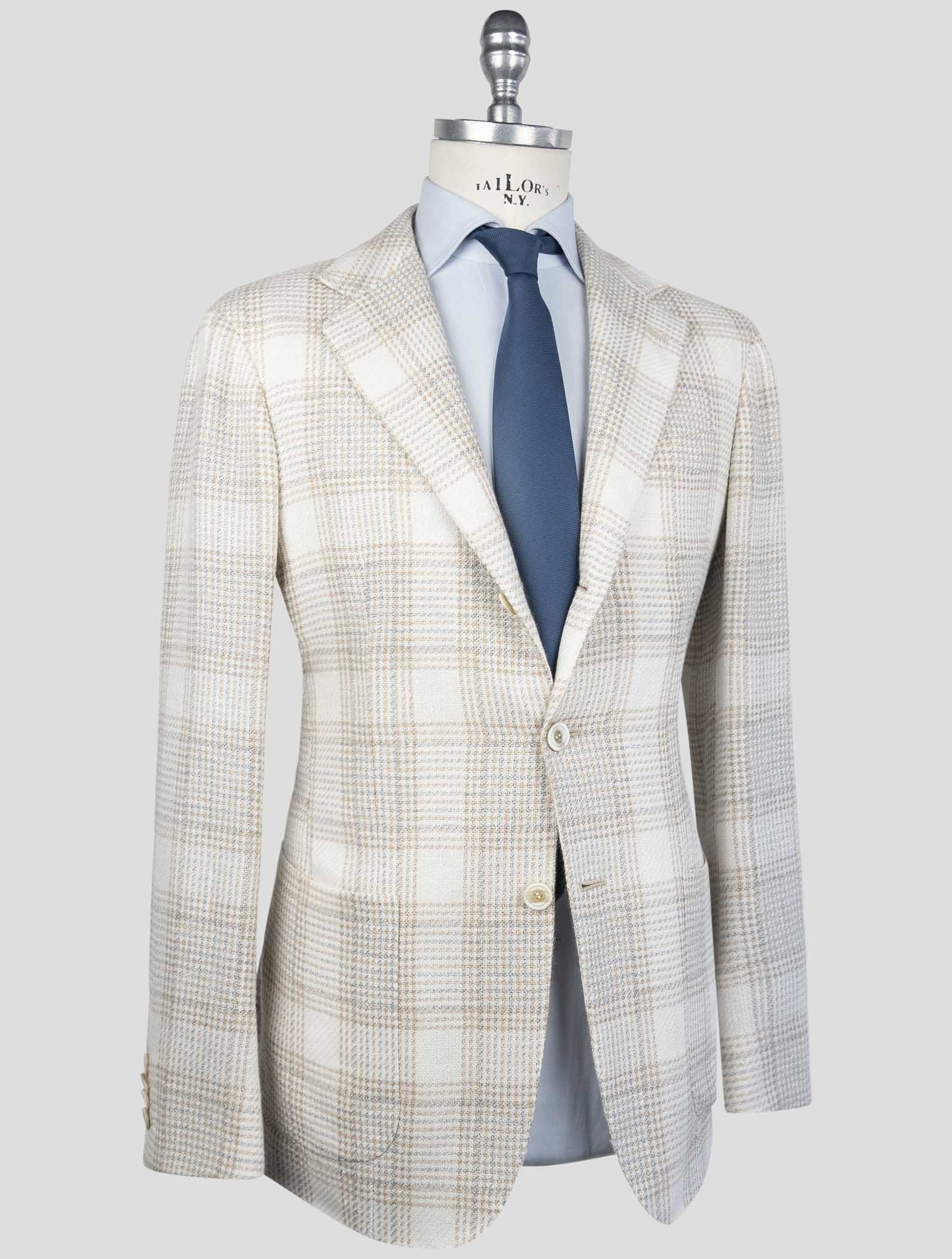 Kiton Multicolor Cashmere Linen Blazer