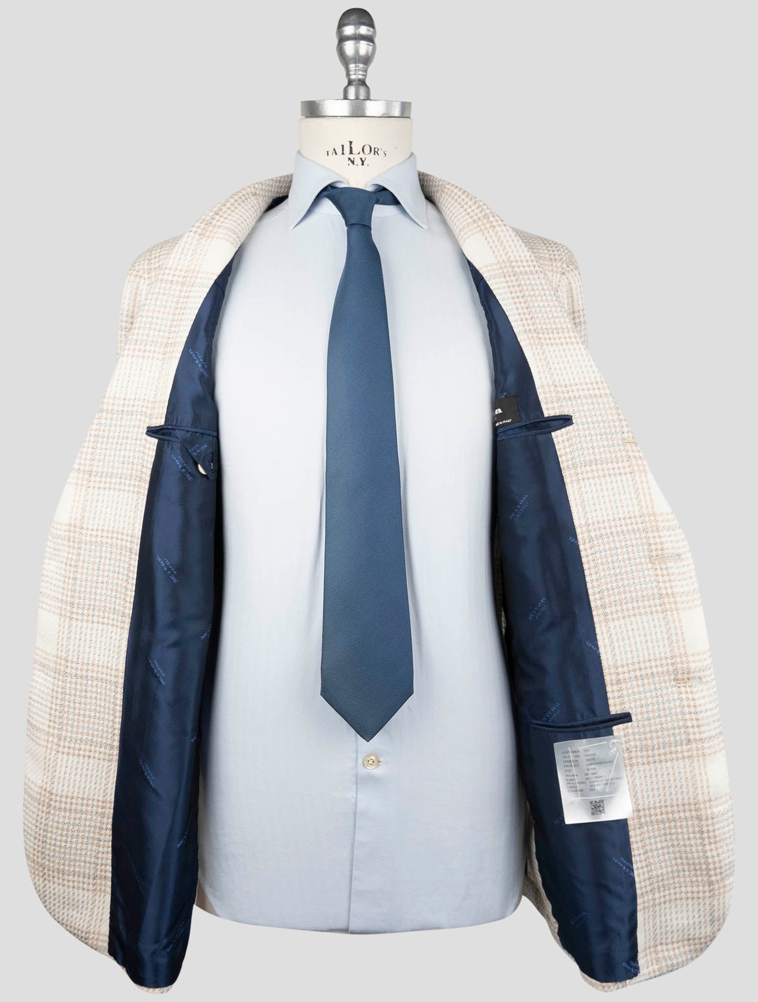 Kiton Multicolor Cashmere Linen Blazer