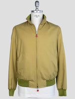 kiton Green Beige Cashmere Silk Pl Reverse Coat