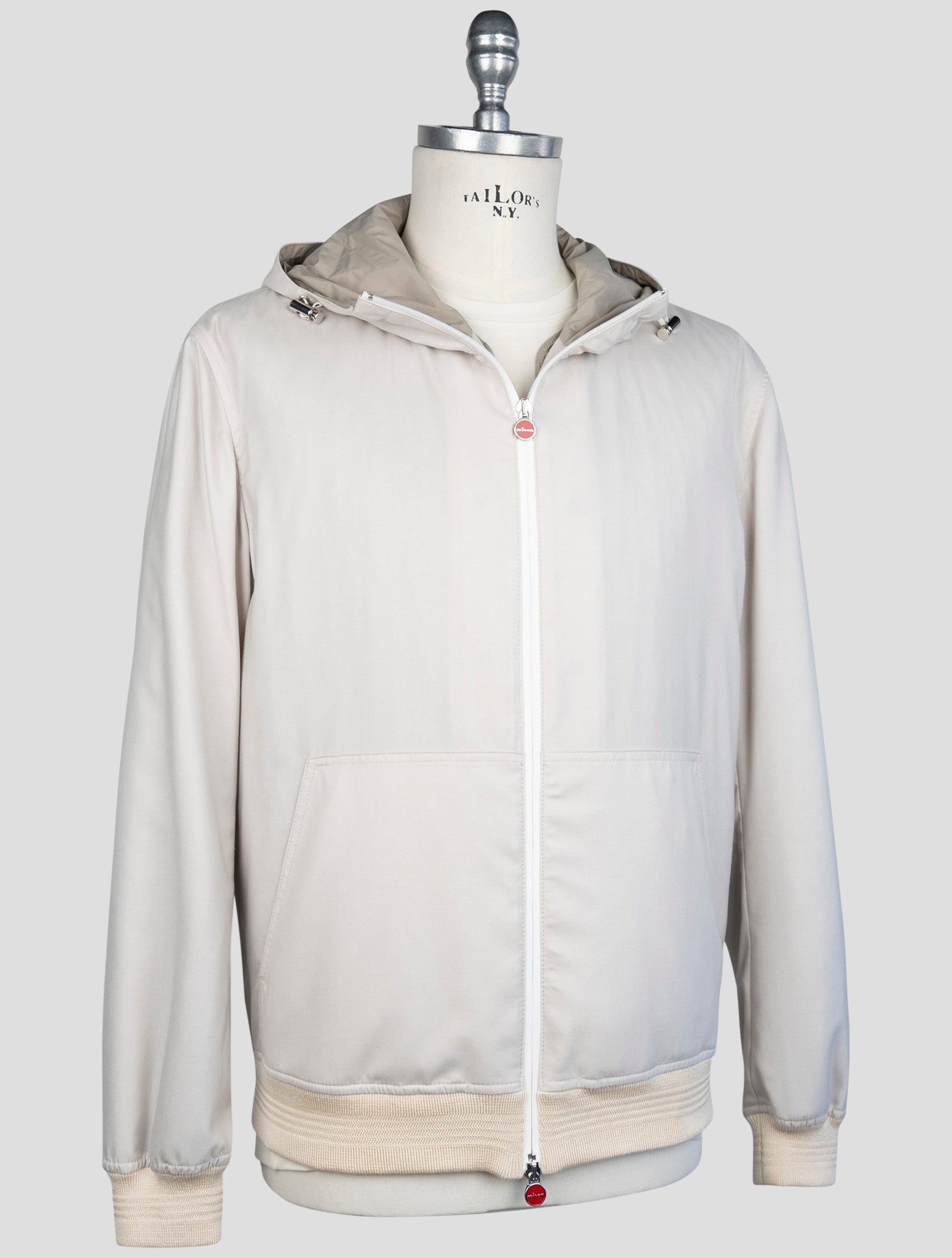 kiton Beige  Cashmere Silk Coat