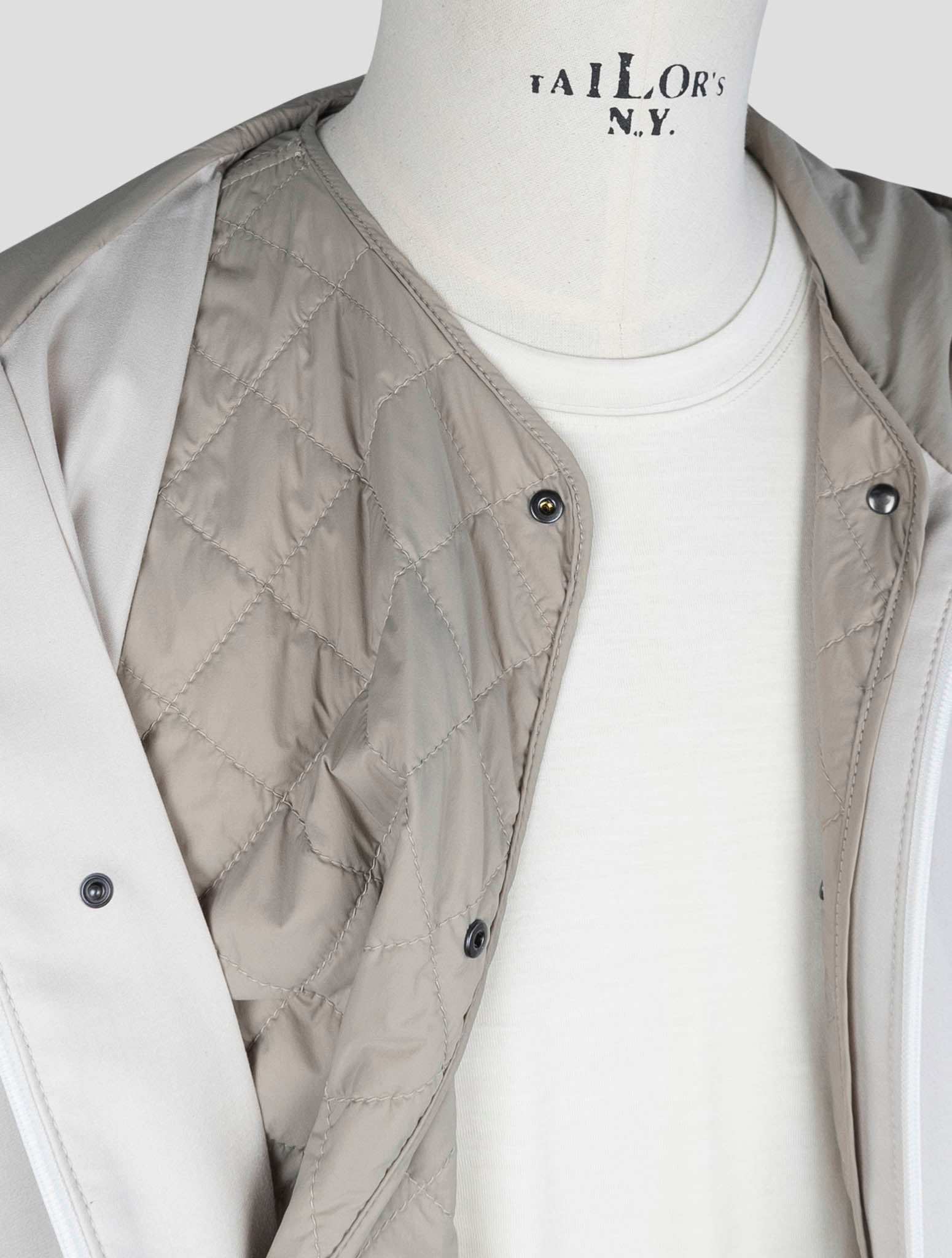 kiton Beige  Cashmere Silk Coat