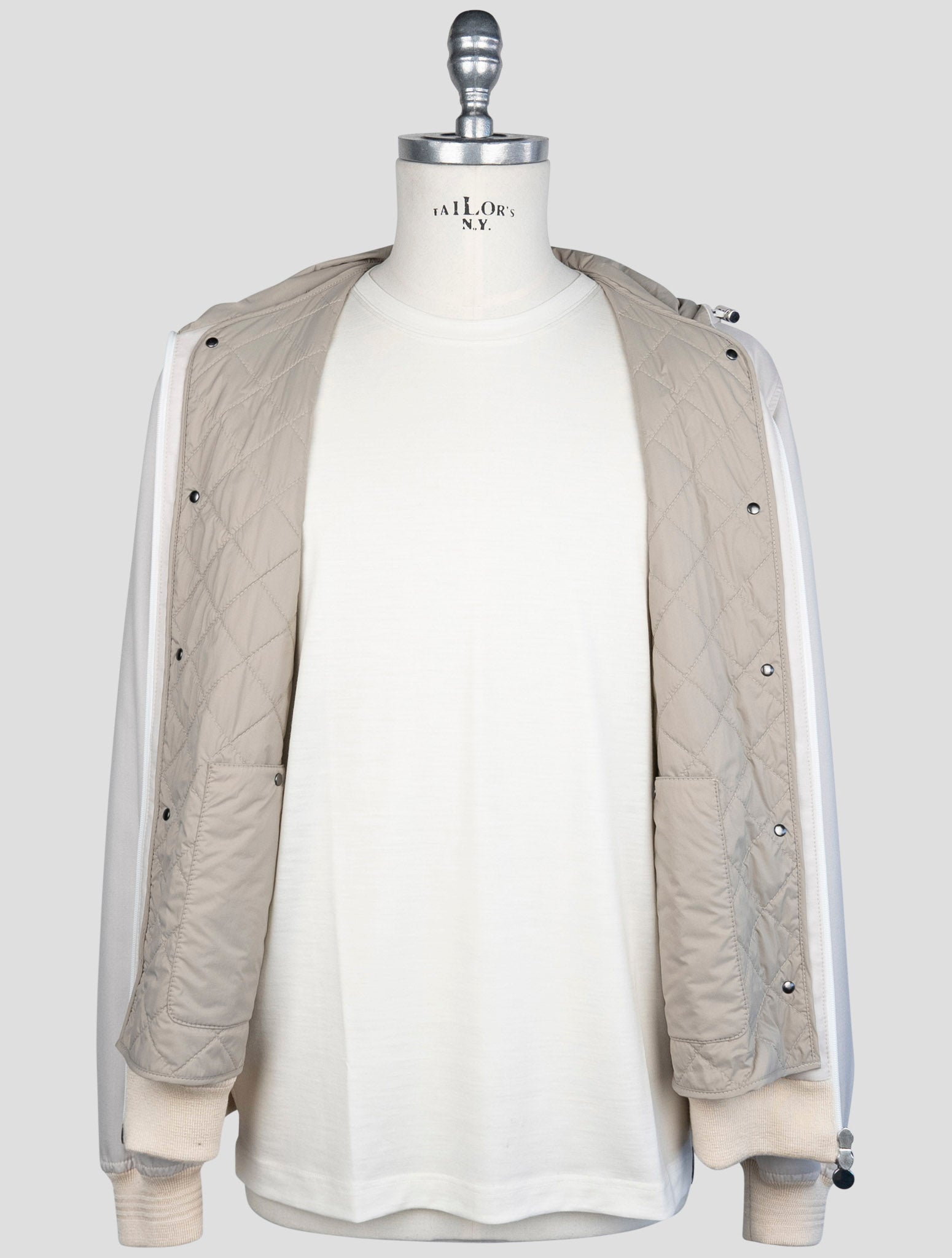 kiton Beige  Cashmere Silk Coat