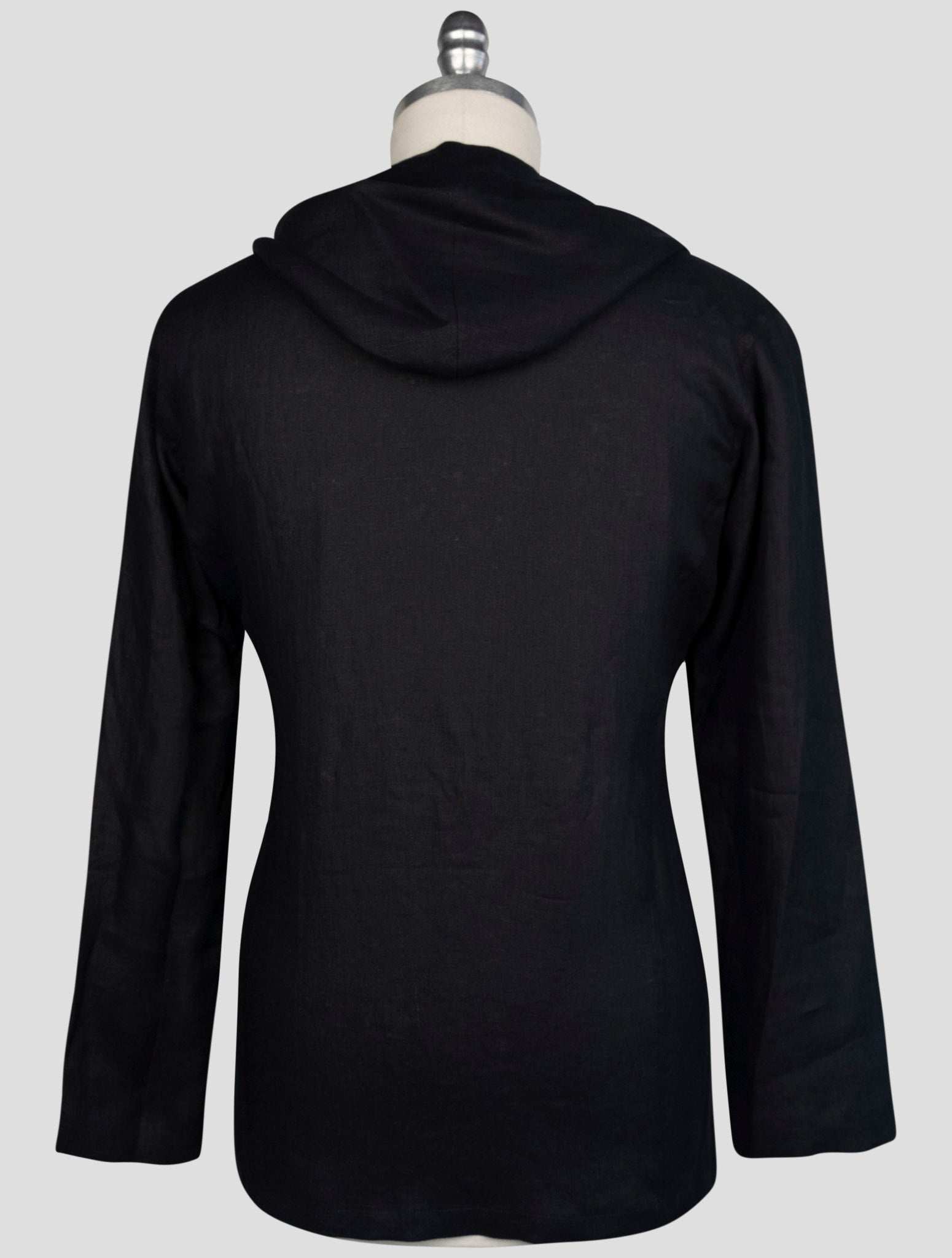 Kiton Black Linen Shirt Luca