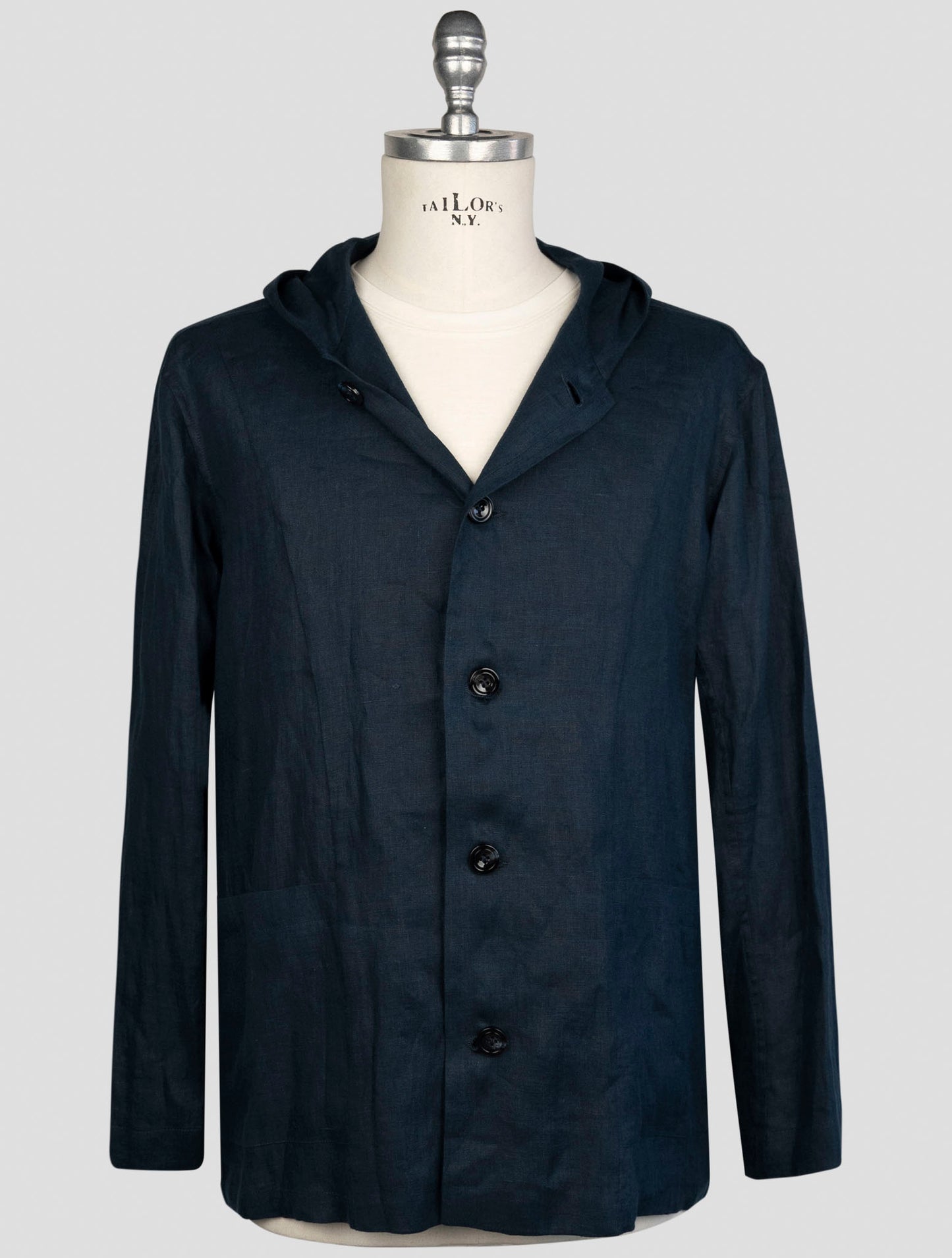 Kiton Blue Linen Shirt Luca