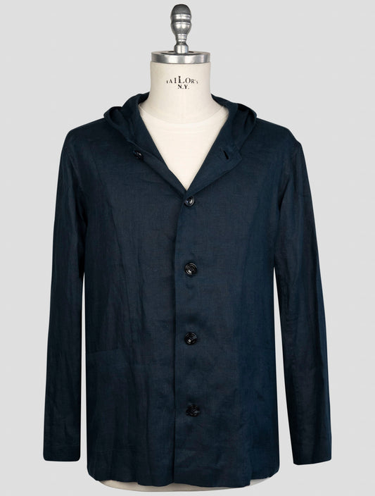 Kiton Blue Linen Shirt Luca