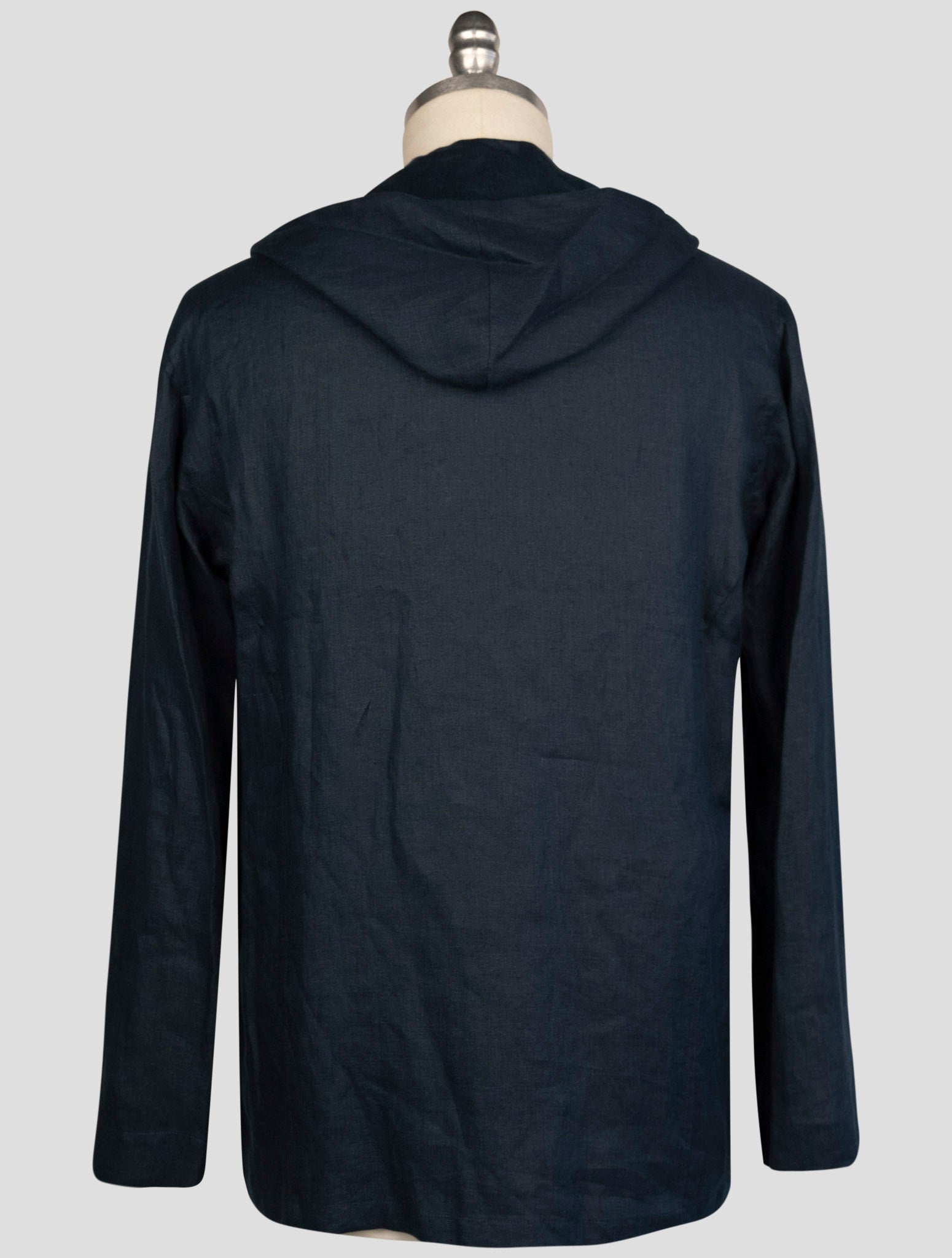 Kiton Blue Linen Shirt Luca