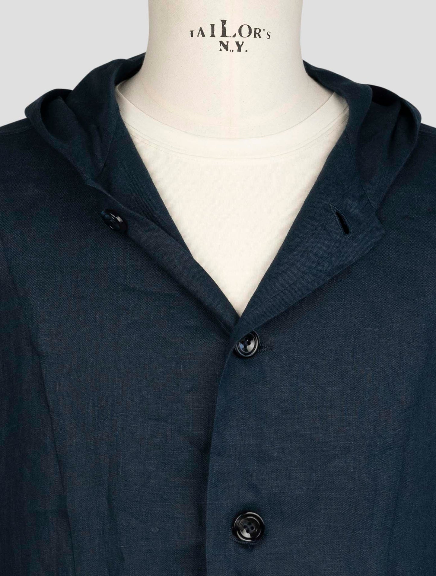 Kiton Blue Linen Shirt Luca