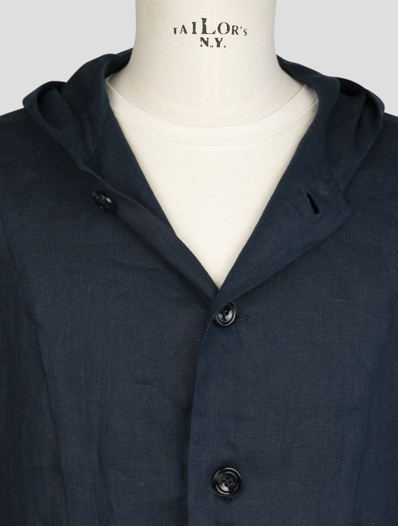 Kiton Blue Linen Shirt Luca