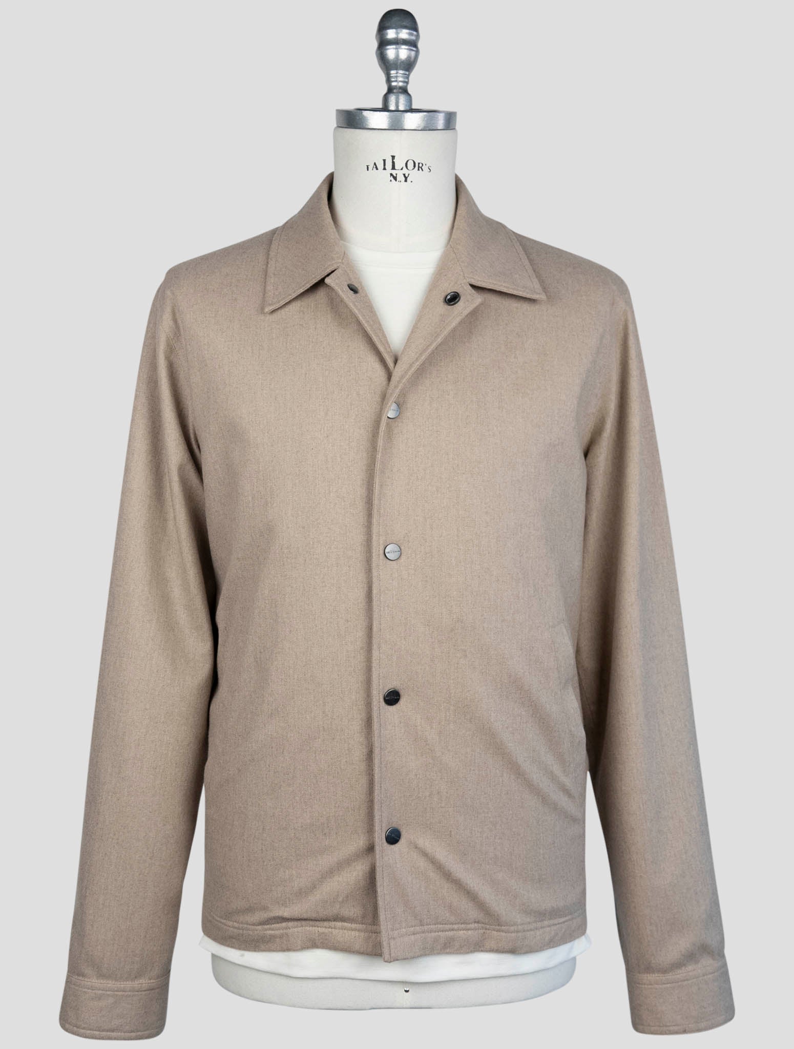 Kiton Beige Cashmere Pa Coat