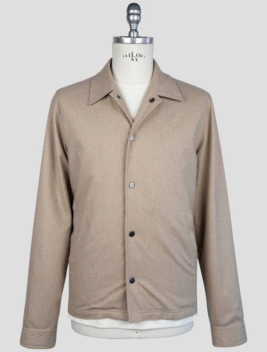 Kiton Beige Cashmere Pa Coat