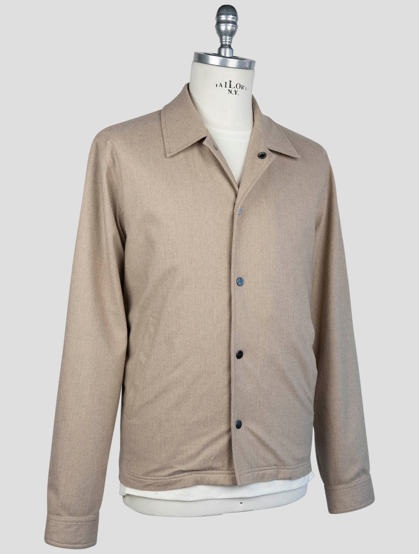 Kiton Beige Cashmere Pa Coat