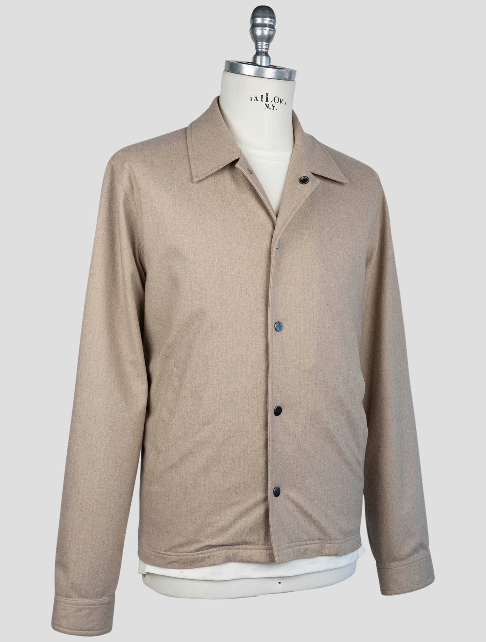 Kiton Beige Cashmere Pa Coat