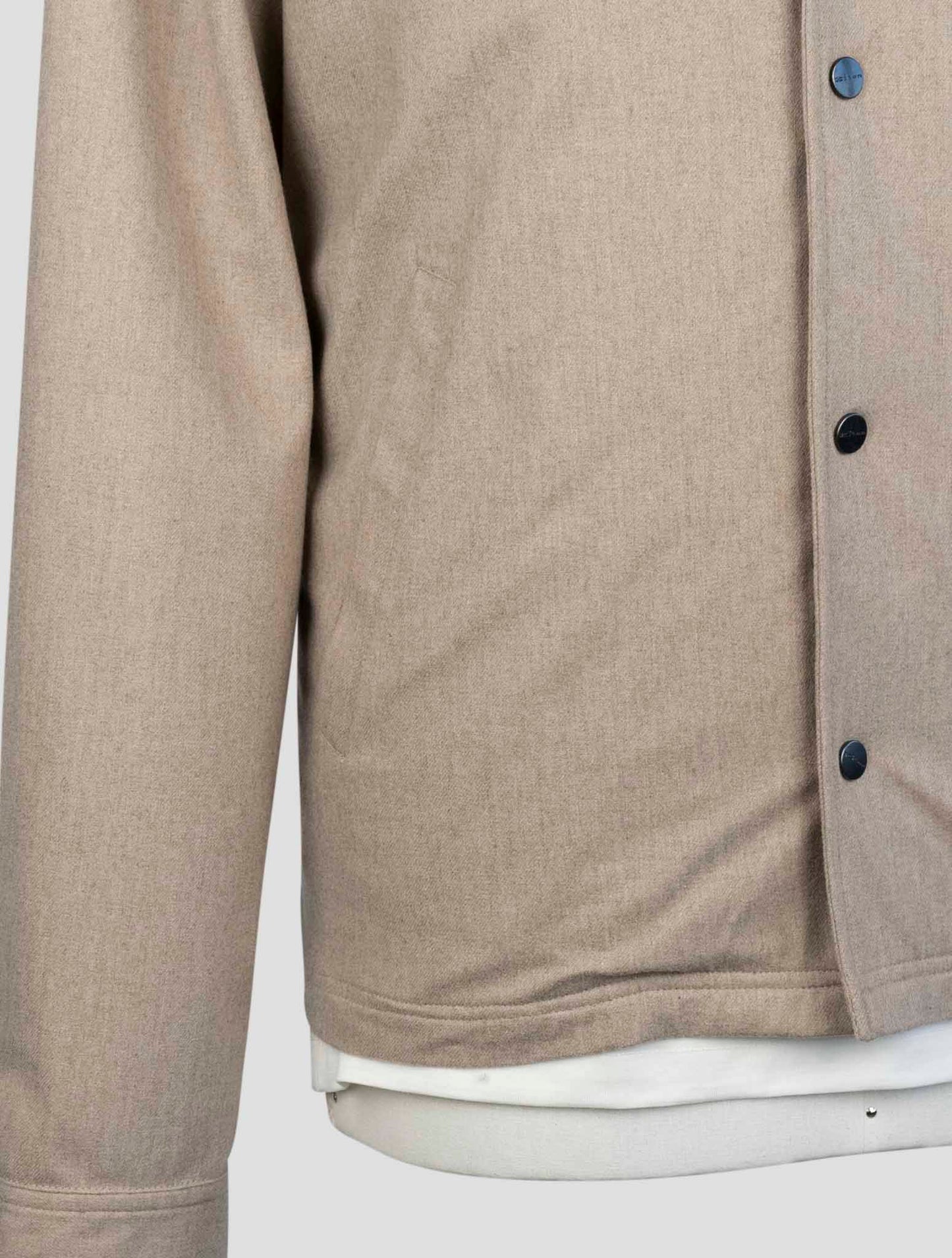 Kiton Beige Cashmere Pa Coat