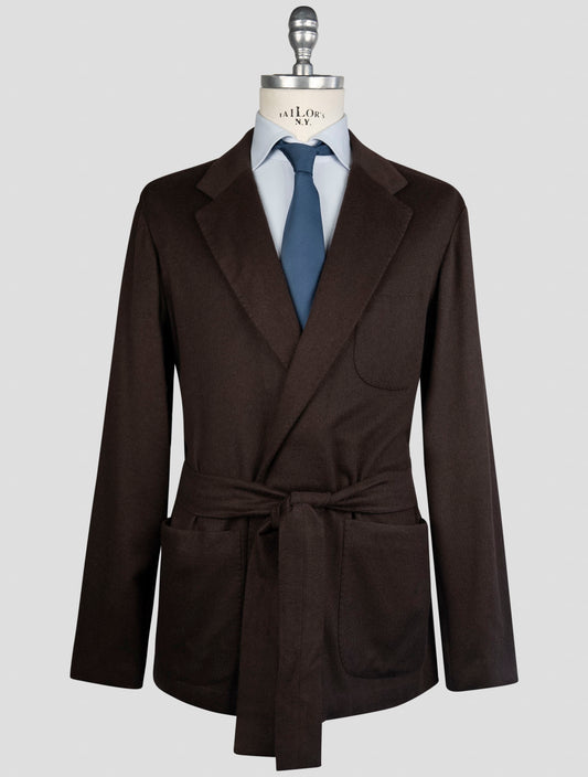 Kiton Brown Cashmere Pa Ea Blazer