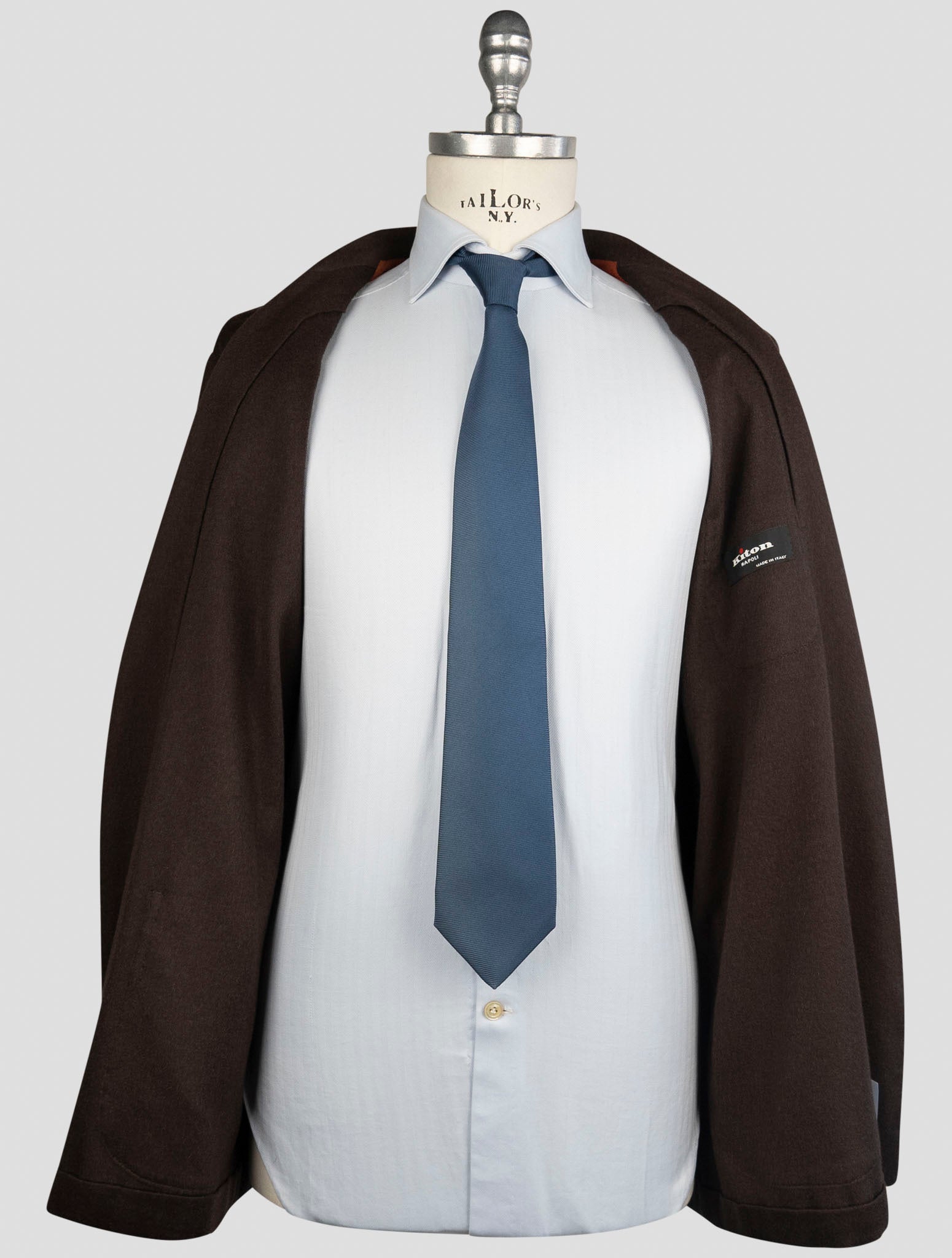 Kiton Brown Cashmere Pa Ea Blazer