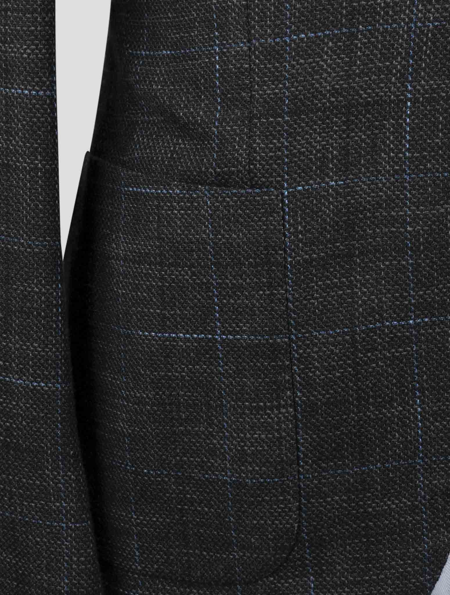 Kiton Brown Cashmere Virgin Wool Silk Cotton Pa Blazer