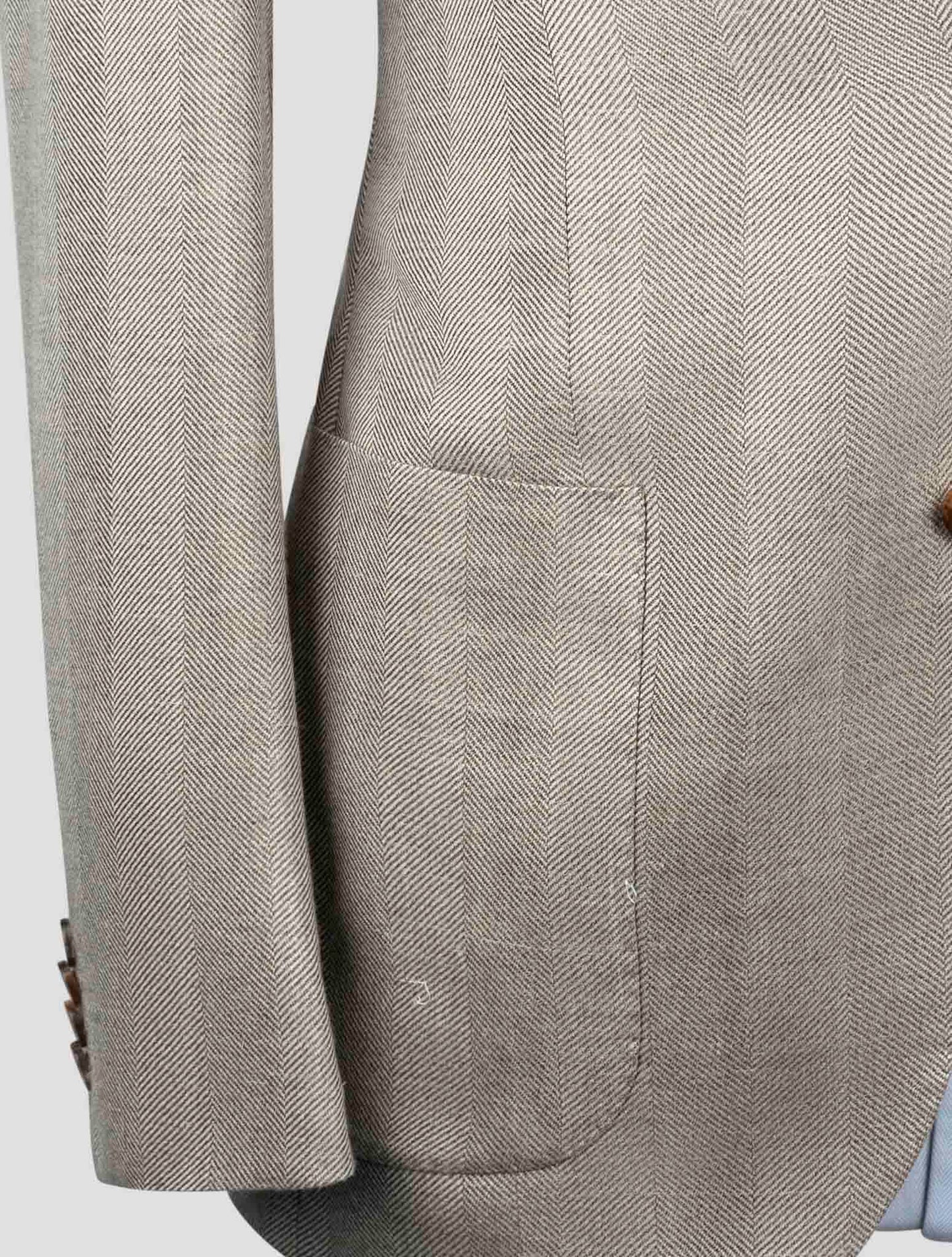 Kiton Brown  Cashmere Silk Linen Blazer