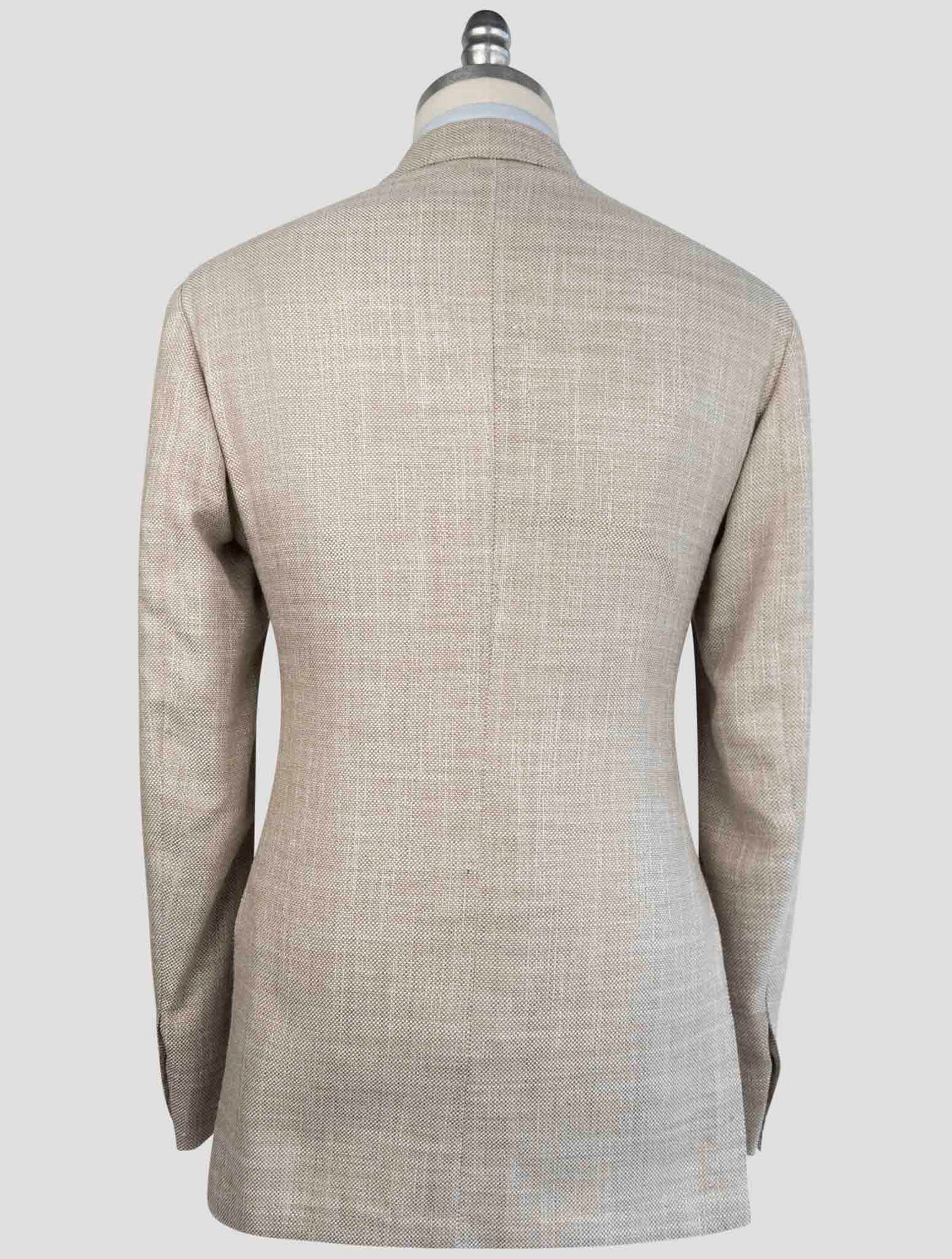 Kiton Brown Cashmere Wool Silk Linen Blazer