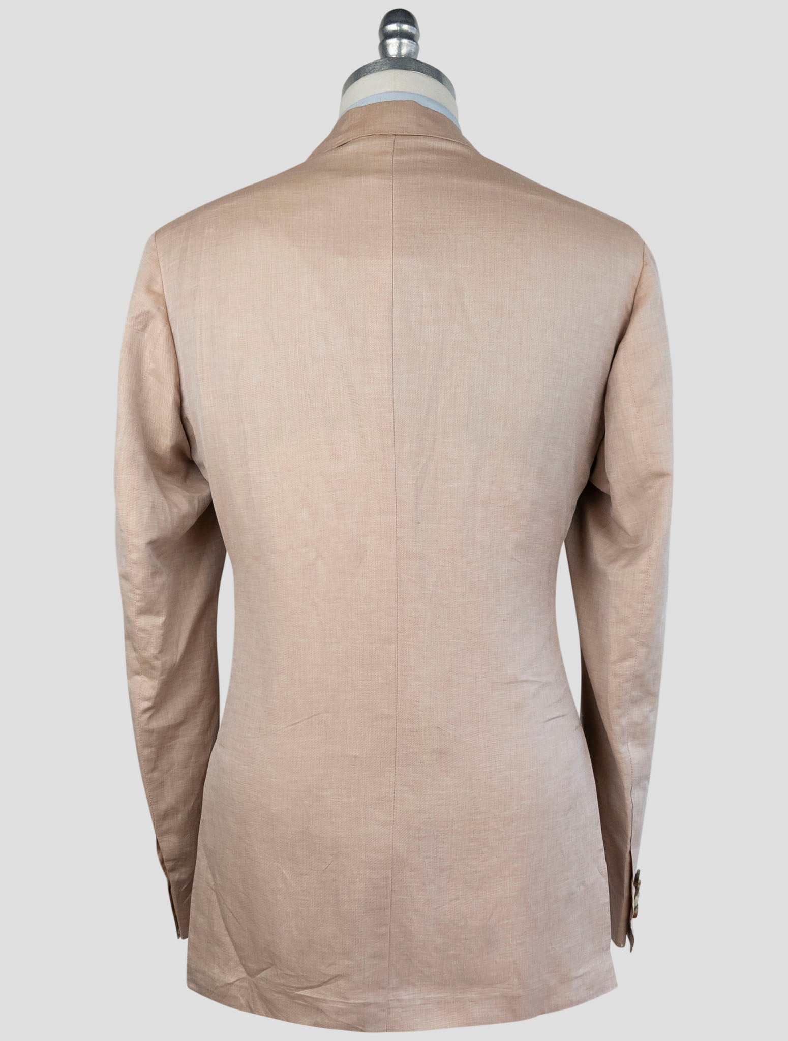 Kiton Beige Linen Cotton Blazer